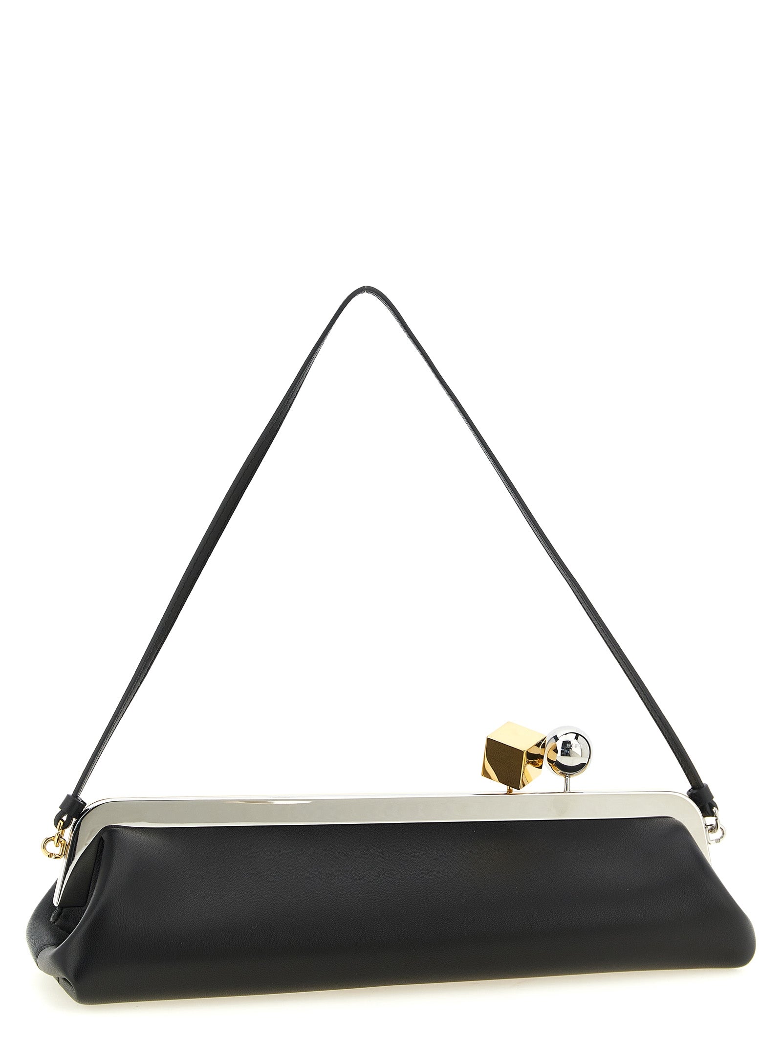 Jacquemus Black Lamb Leather Clutch Bag
