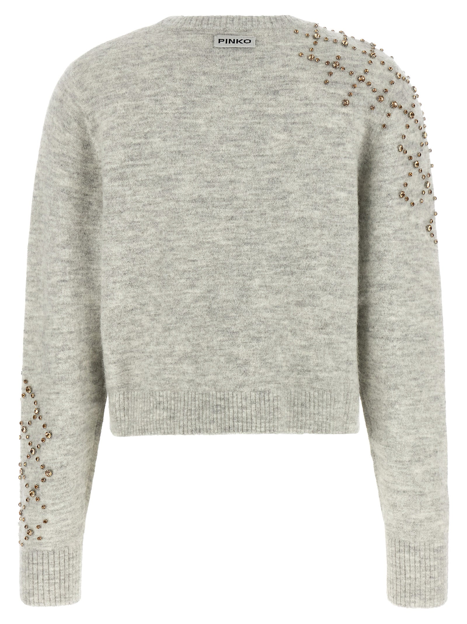 PINKO Gray Wool Cardigan