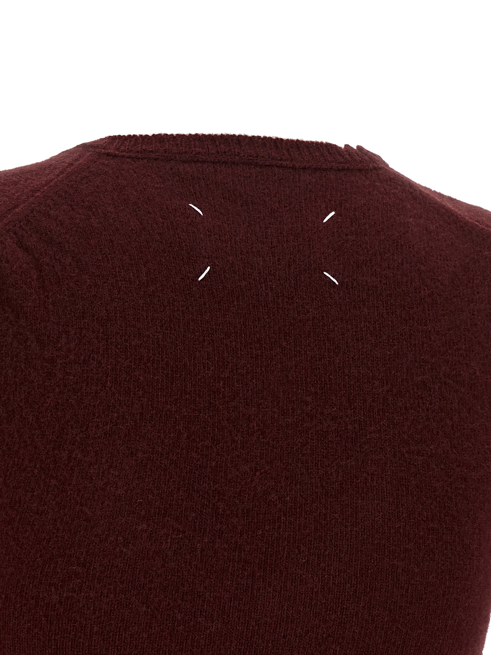Maison Margiela Bordeaux Virgin Wool Sleeveless Jacket