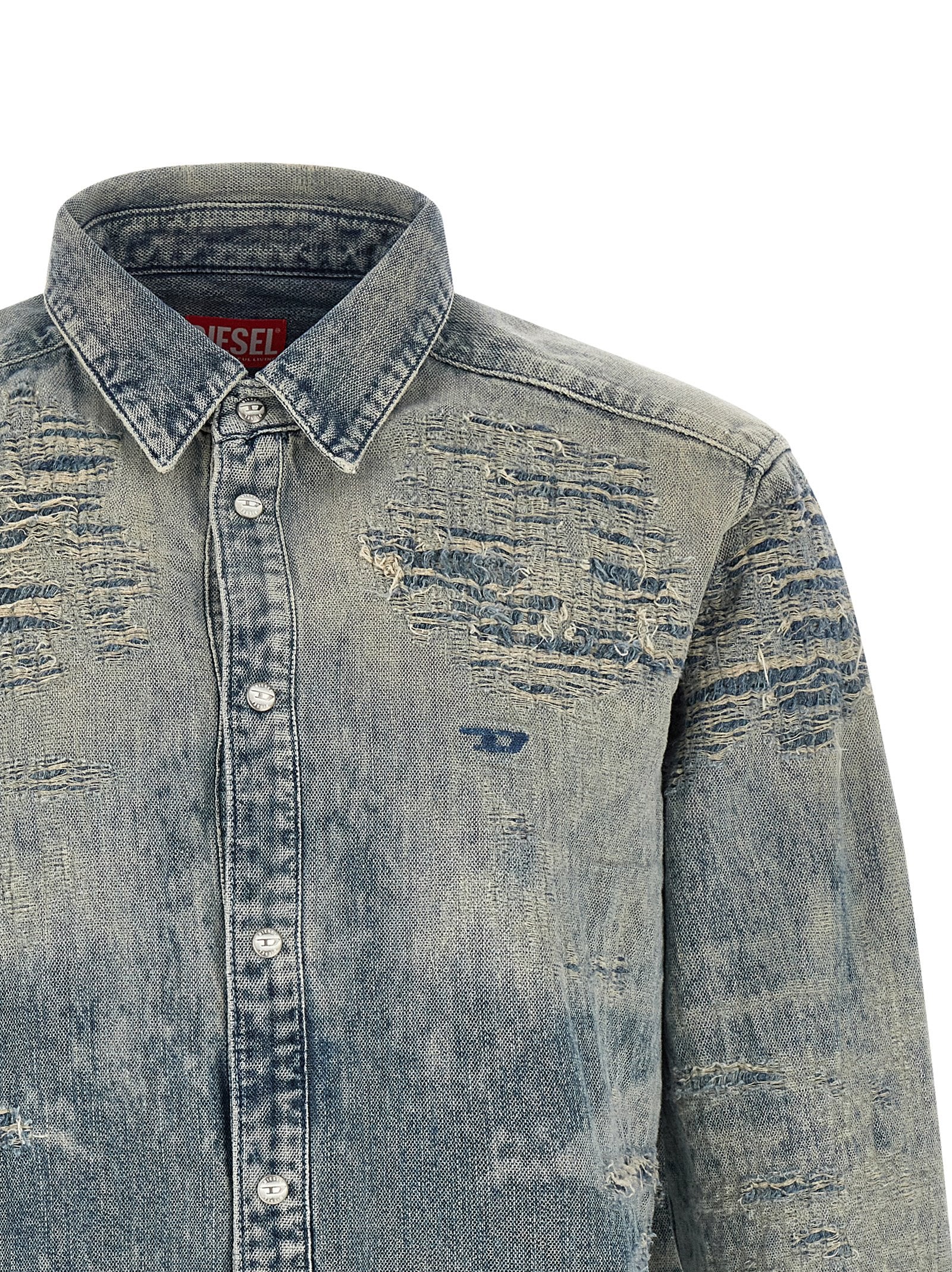 Diesel Blue Cotton Blouse