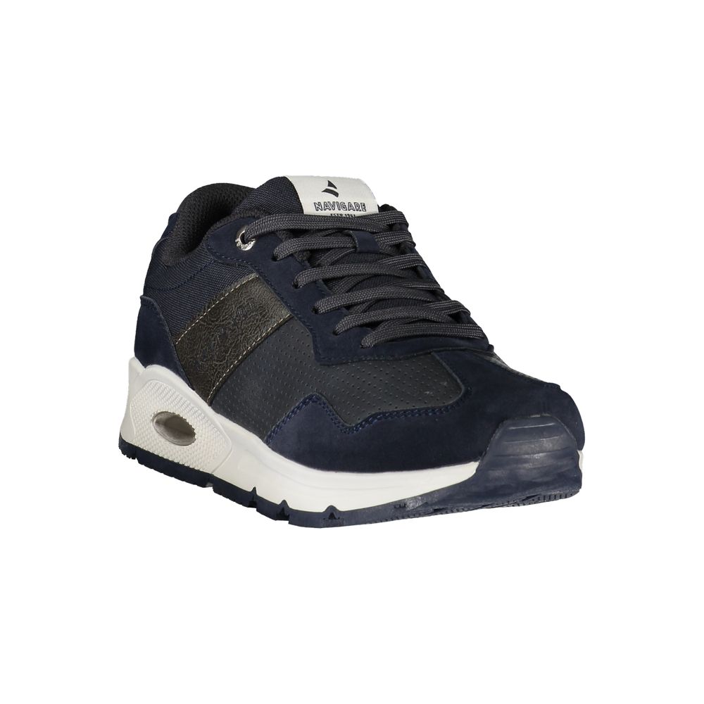Navigare Blue Polyester Men's Sneaker
