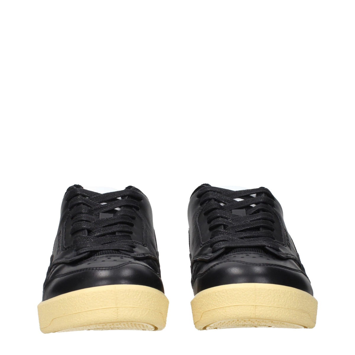 Jil Sander Black Leather Low Top Sneakers