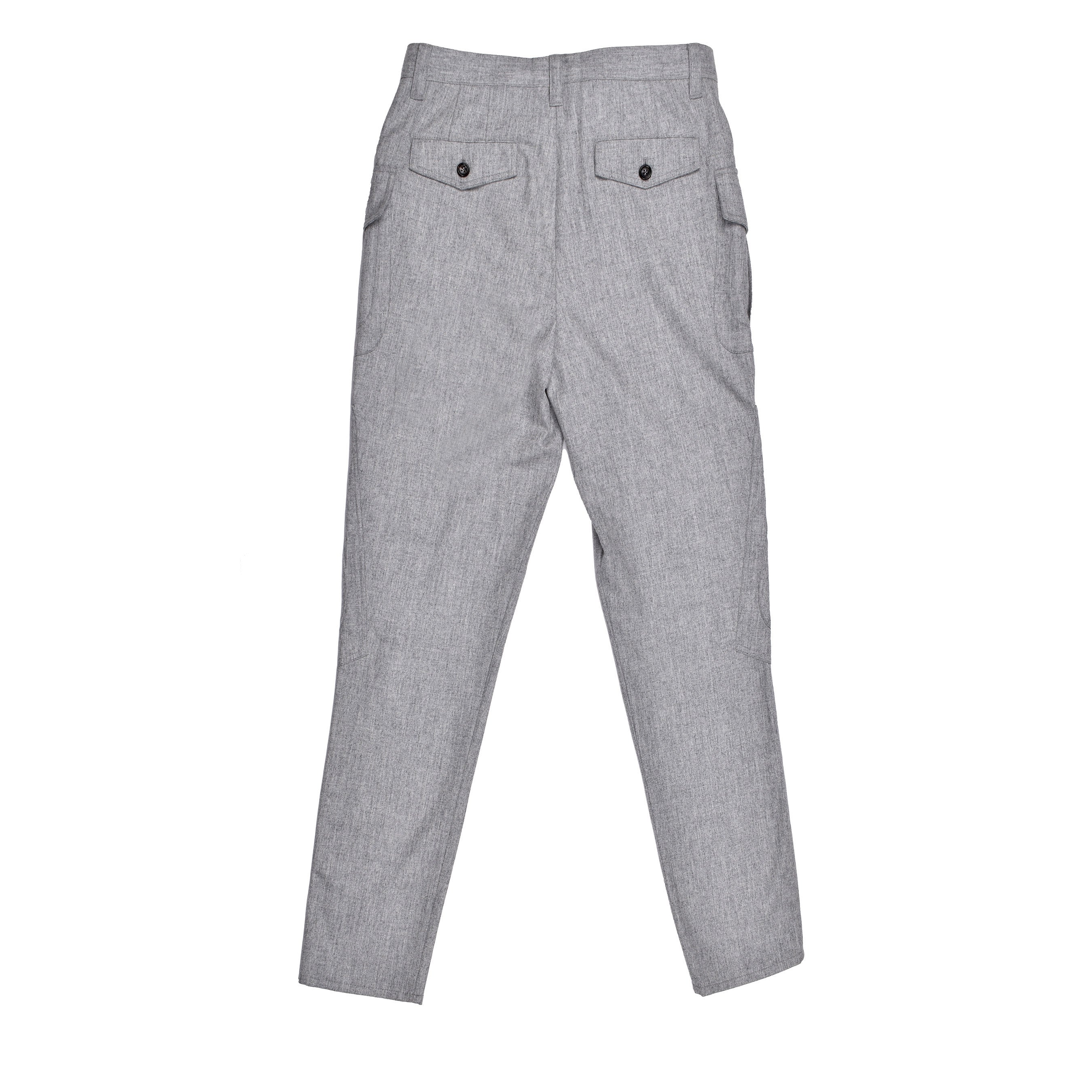 BRUNELLO CUCINELLI MEN'S PEARL VIRGIN WOOL CARGO TROUSERS
