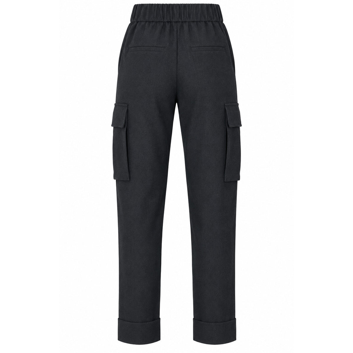 Peserico Drawstring Waistband Cropped Track Pants Black Size 38
