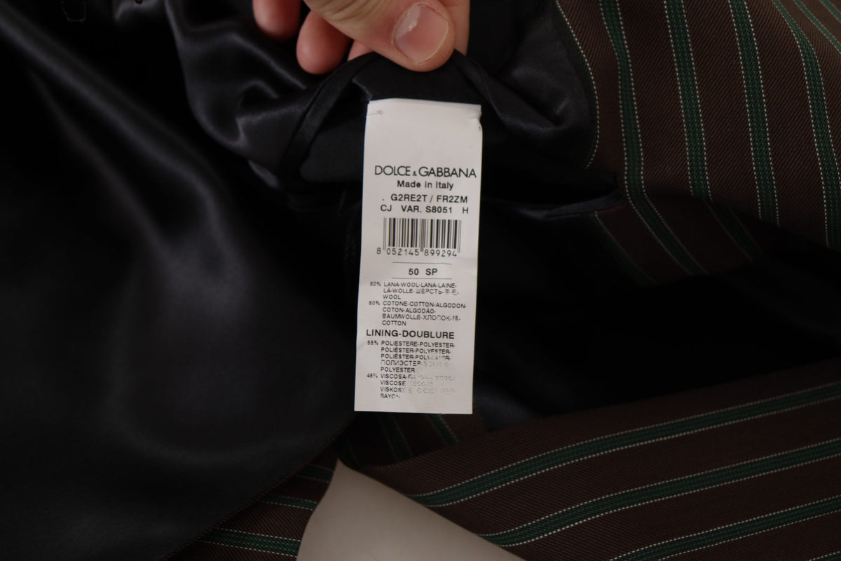 Dolce & Gabbana Multicolor Stripes Double Breasted Blazer