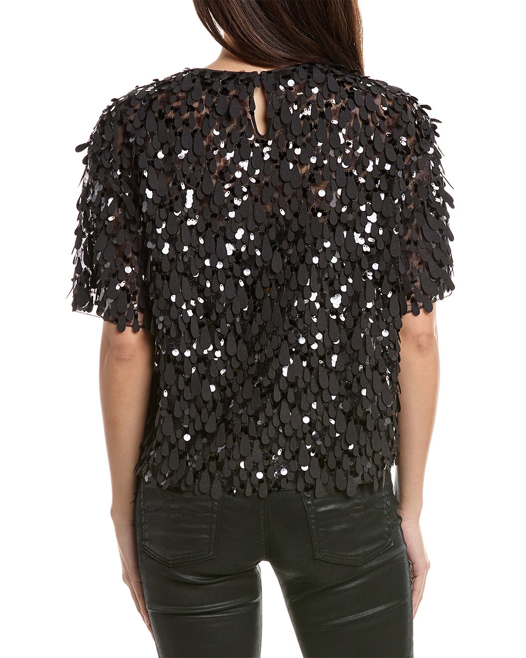 BRUNELLO CUCINELLI WOMEN'S ANTHRACITE WOOL BLEND EMBELLISHED SHIRT