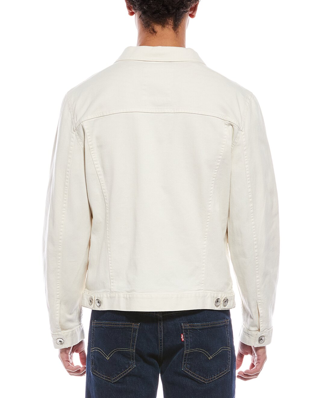 BRUNELLO CUCINELLI MEN'S OFF WHITE COTTON JACKET