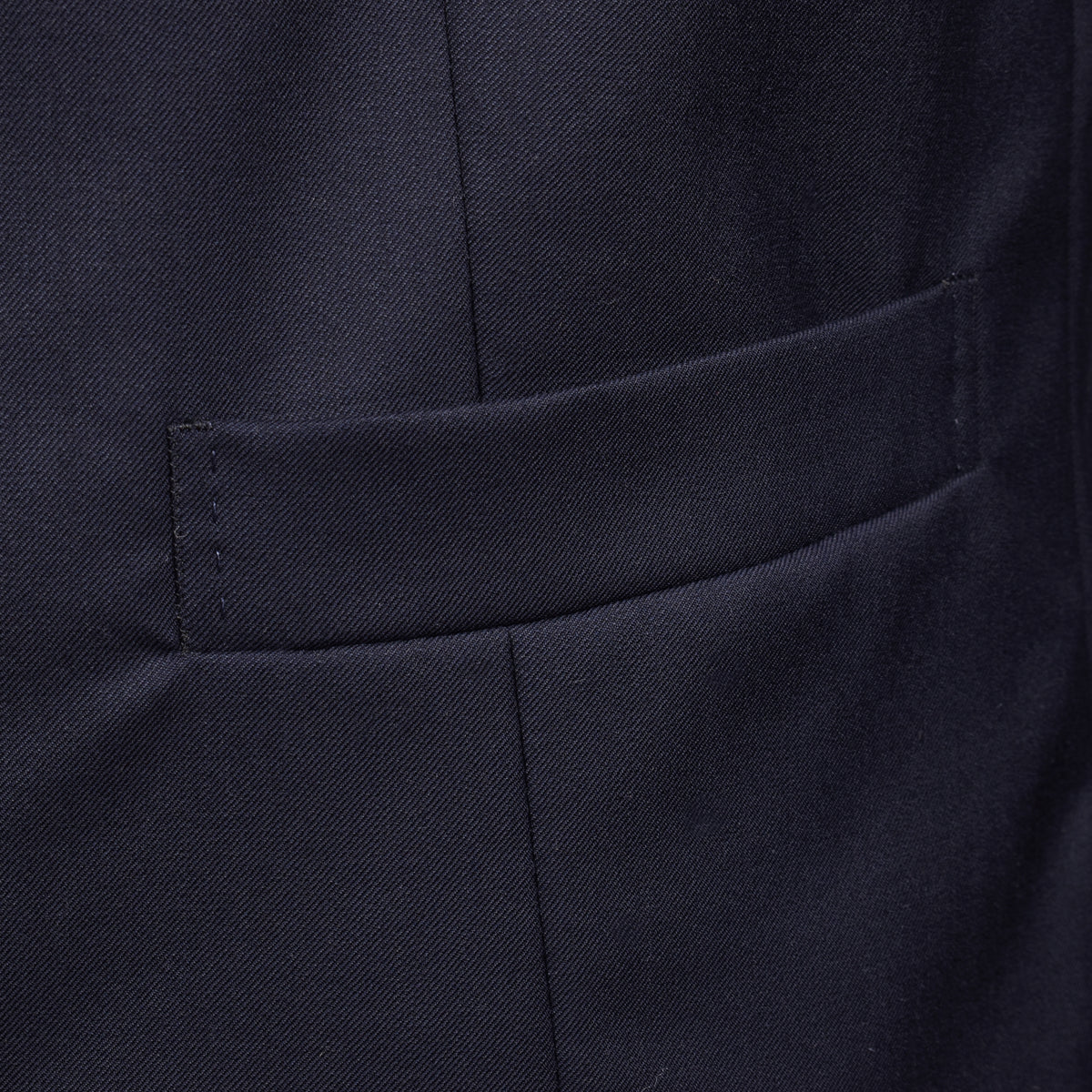 BRUNELLO CUCINELLI MEN'S NAVY WOOL SILK DOUBLE BREASTED VEST