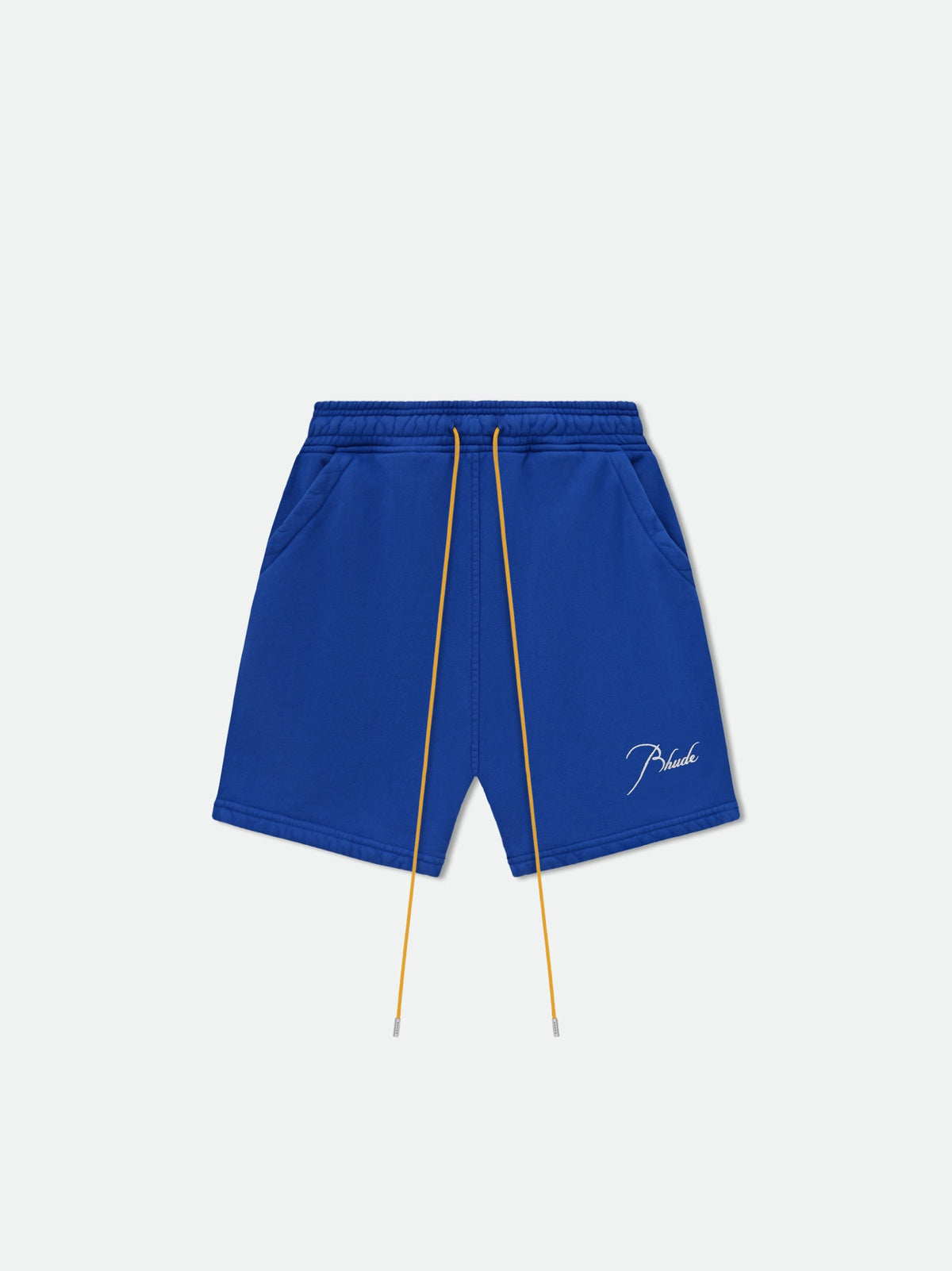 RHUDE MEN'S COBALT BLUE SWEAT SHORTS