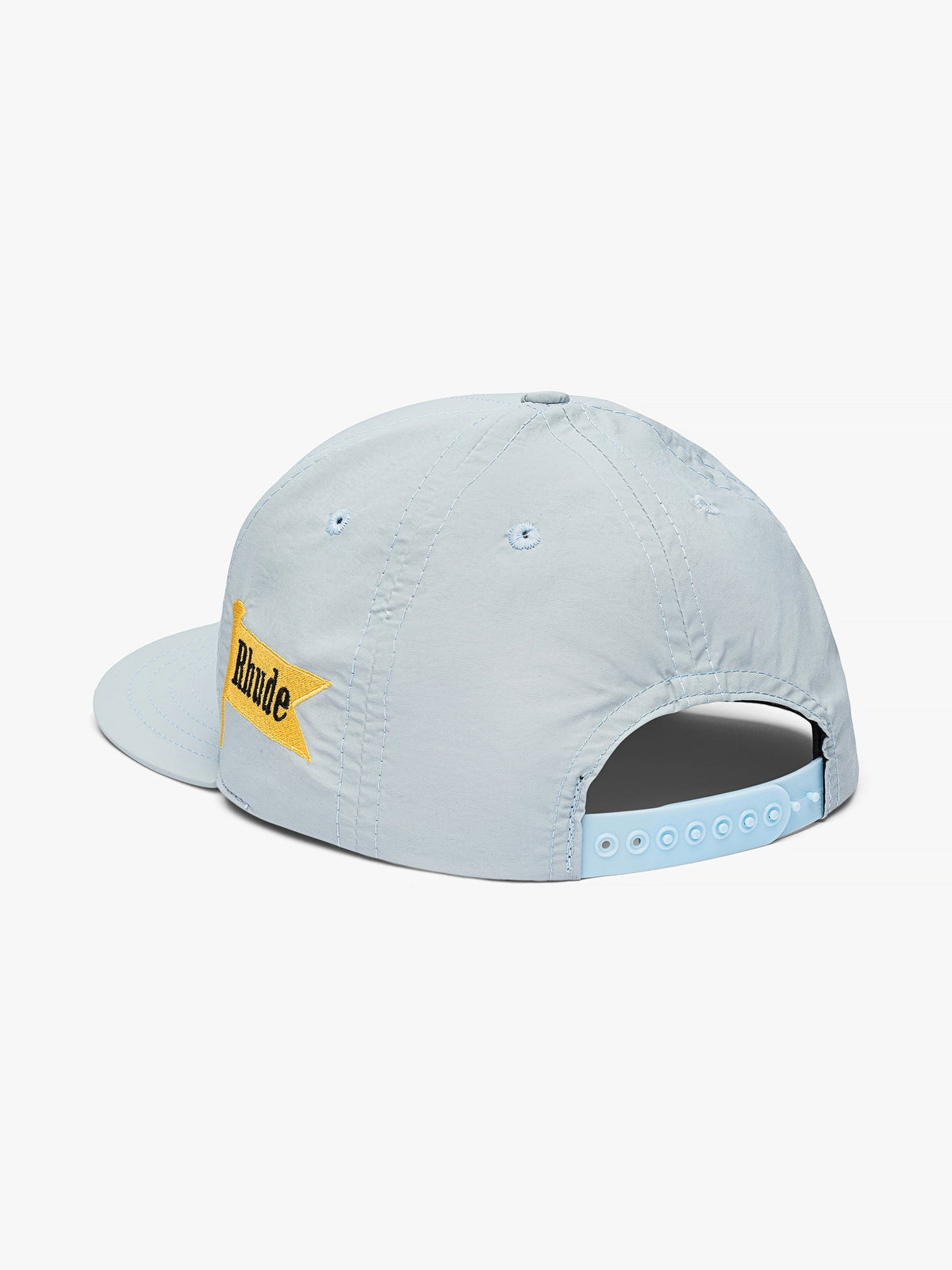 RHUDE MEN'S LIGHT BLUE COTTON BASEBALL CAP