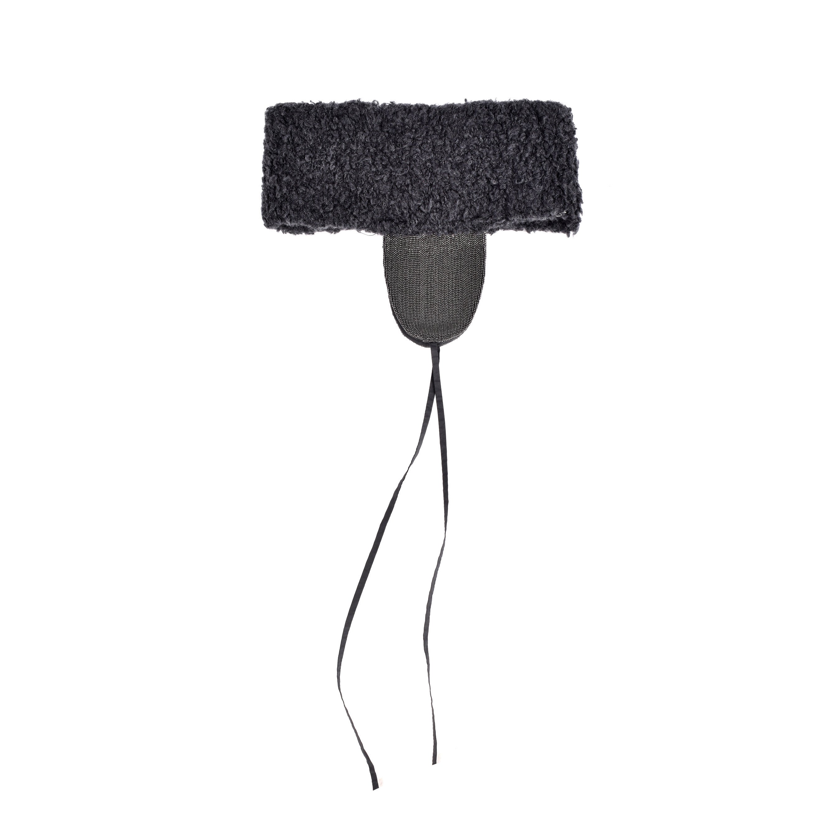 BRUNELLO CUCINELLI WOMEN'S BLACK CASHMERE EAR WARMERS