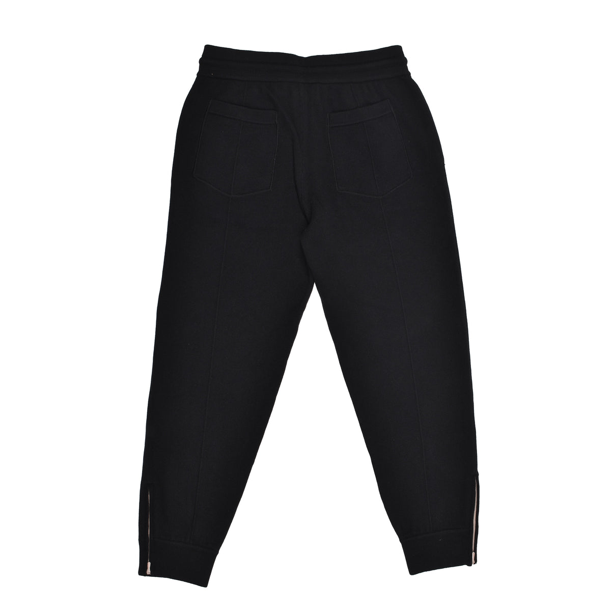 BRUNELLO CUCINELLI MEN'S BLACK WOOL KNIT SWEATPANTS