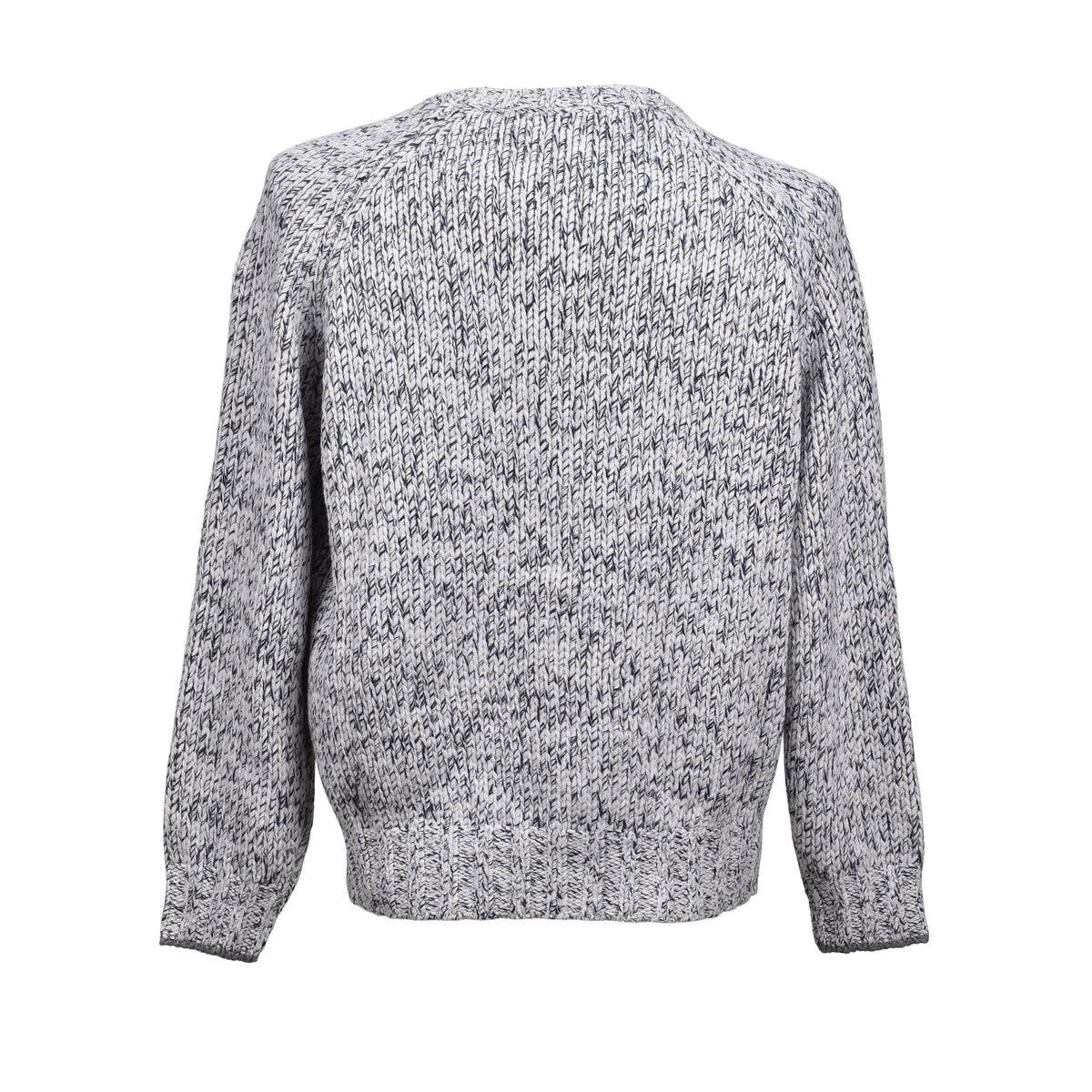 BRUNELLO CUCINELLI MEN'S GRAY WOOL SILK SWEATER