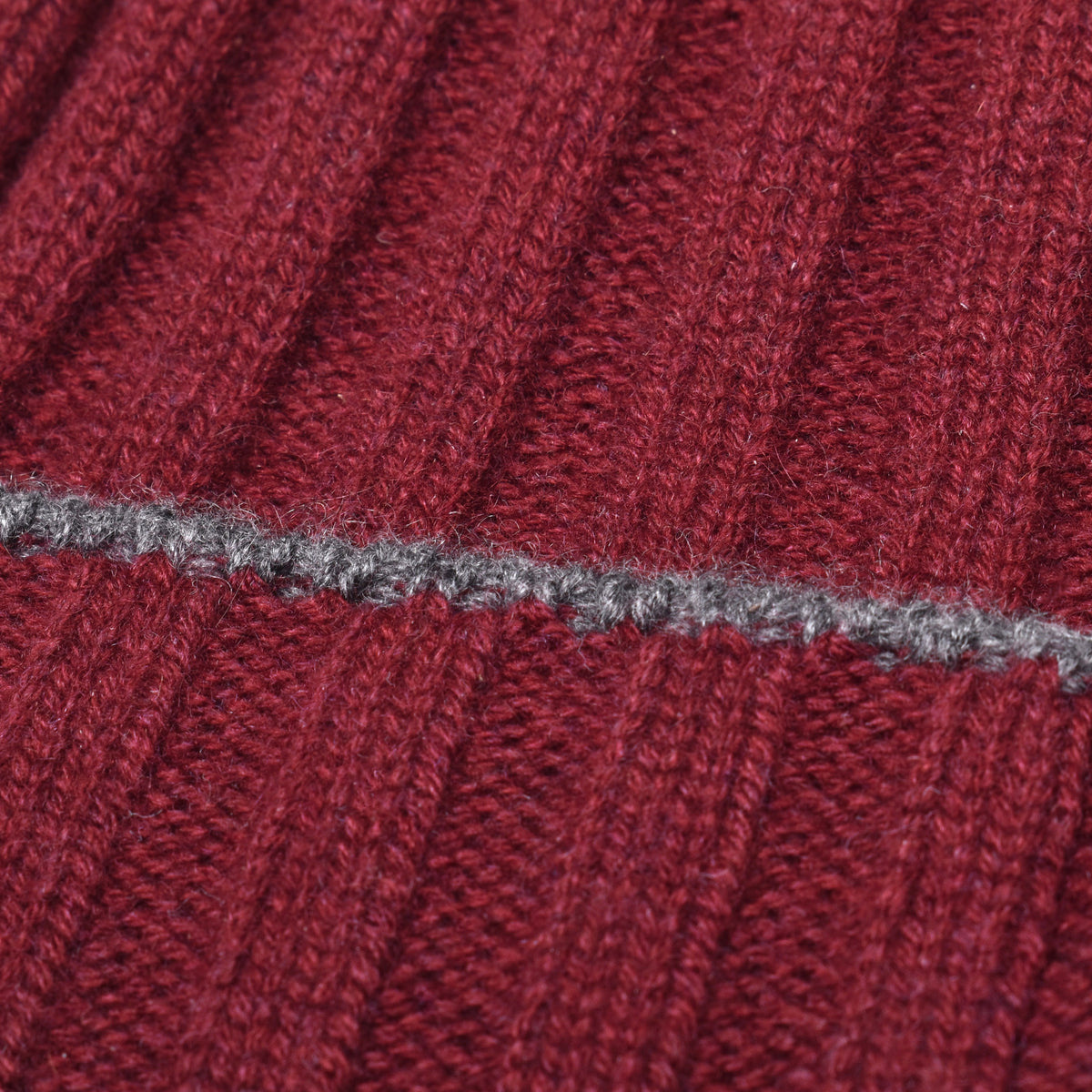 BRUNELLO CUCINELLI MEN'S 100% CASHMERE TWO TONE FISHERMEN'S STYLE BEANIE CAP