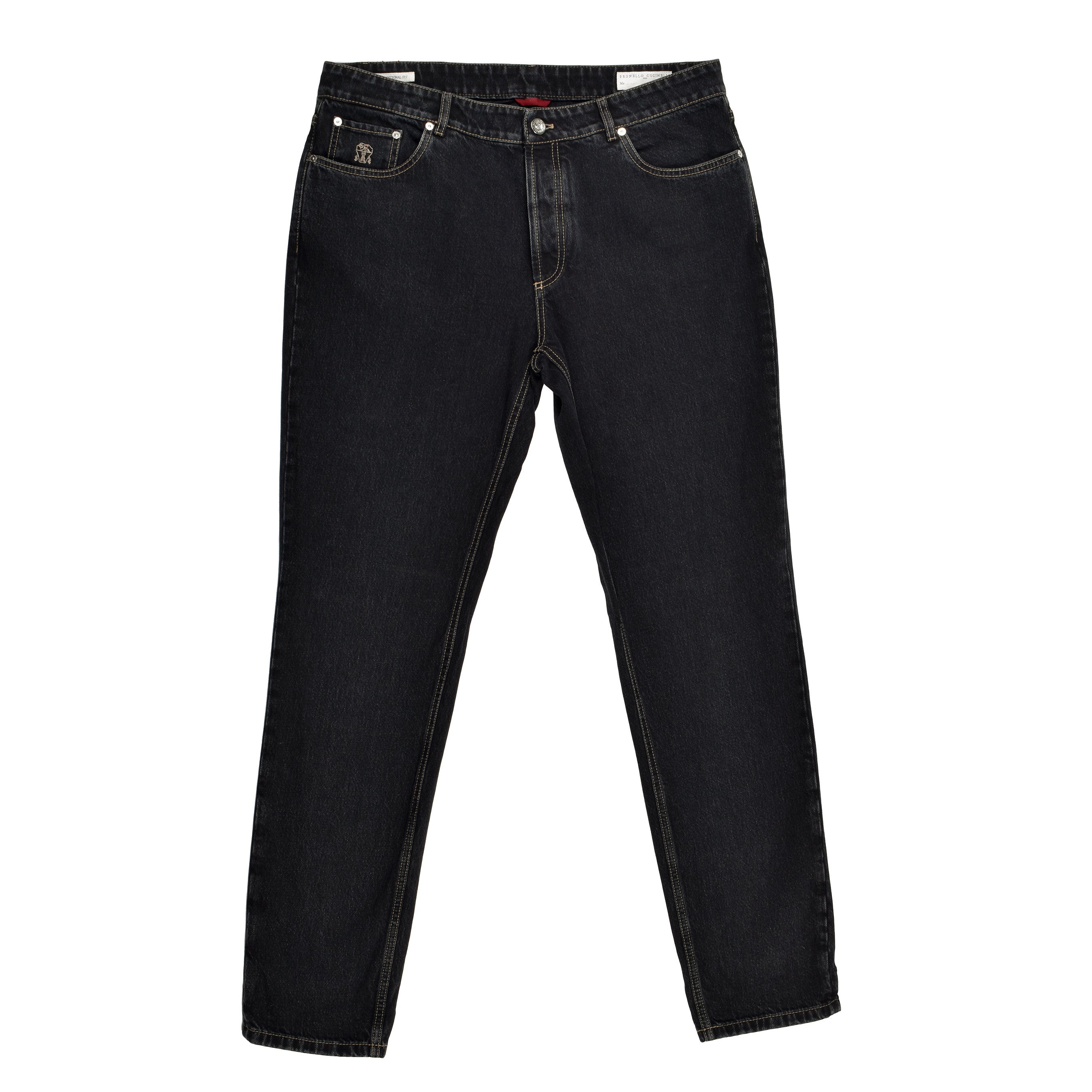 BRUNELLO CUCINELLI MEN'S TRADITIONAL FIT FIVE POCKET DENIM STYLE JEAN PANTS NEW