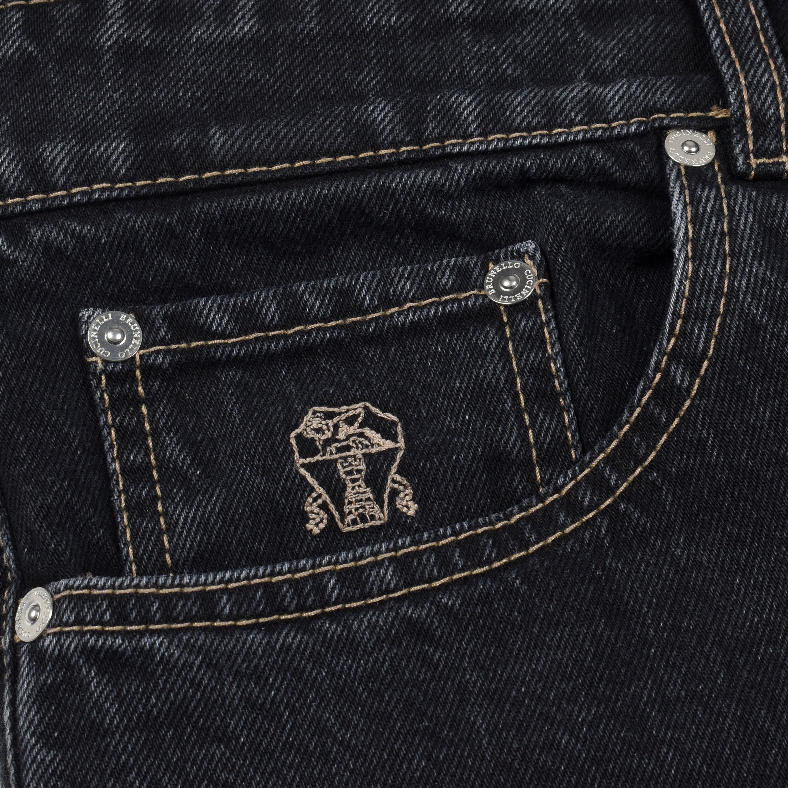 BRUNELLO CUCINELLI MEN'S TRADITIONAL FIT FIVE POCKET DENIM STYLE JEAN PANTS NEW