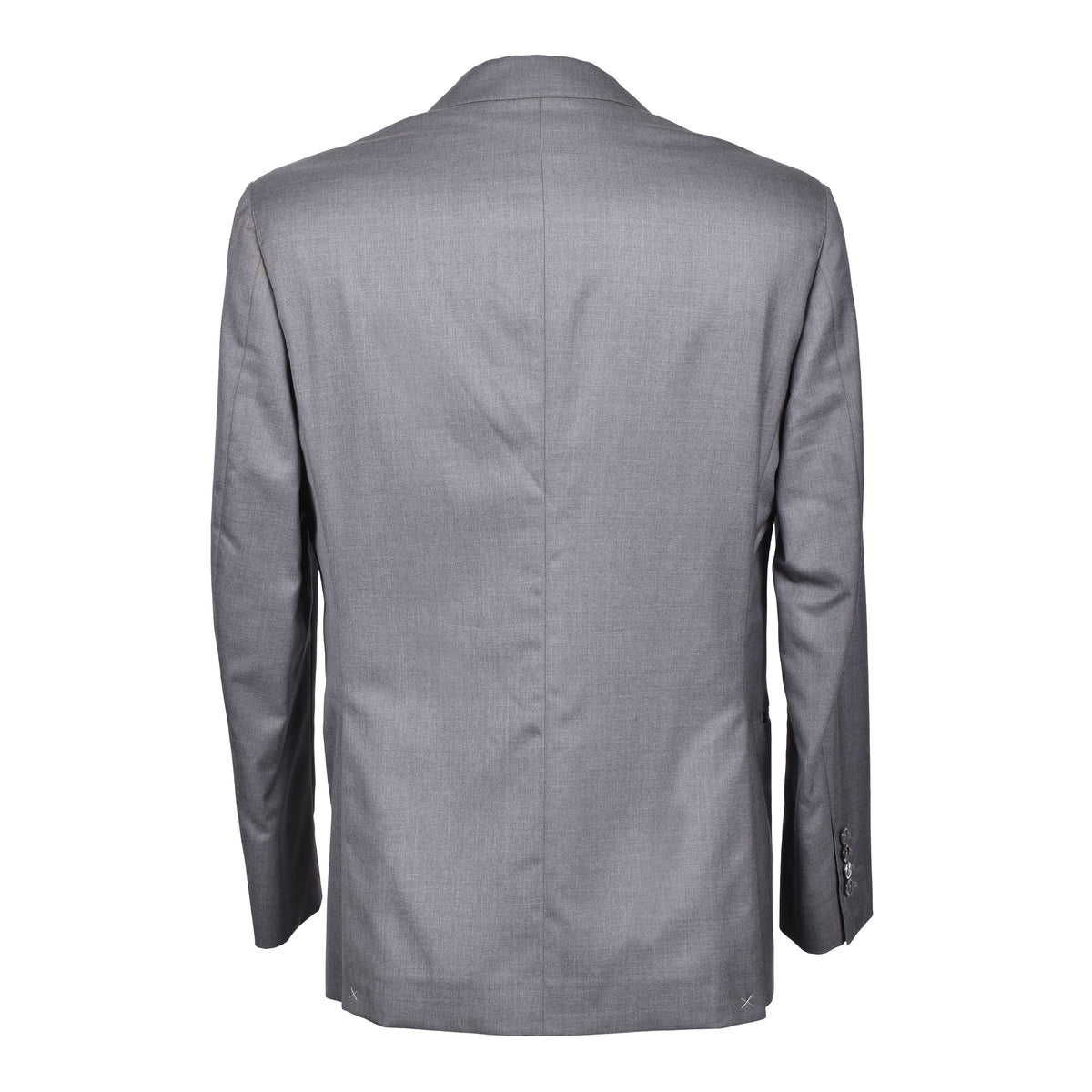 BRUNELLO CUCINELLI MEN'S GRAY WOOL SILK TUXEDO BLAZER