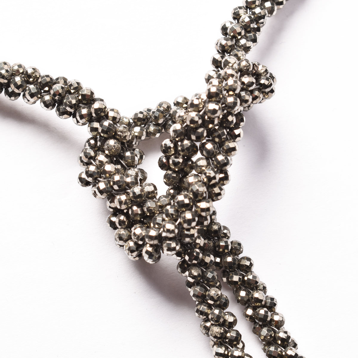 BRUNELLO CUCINELLI WOMEN'S STERLING SILVER PYRITE PENDANT NECKLACE