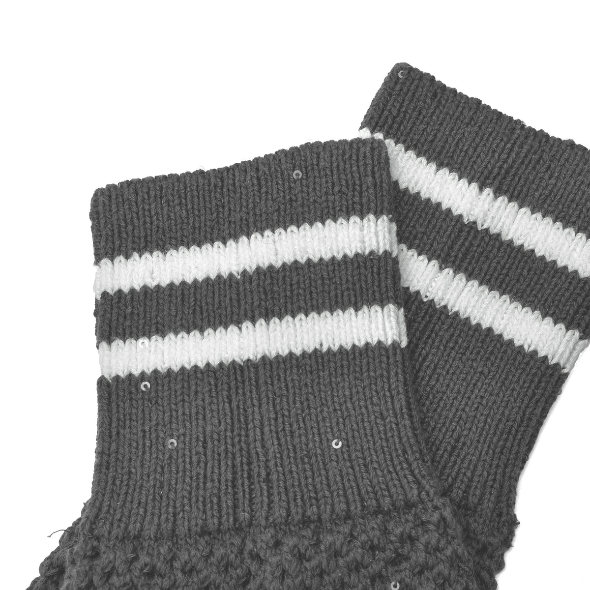 BRUNELLO CUCINELLI WOMEN'S DARK GREY KNIT SOCKS