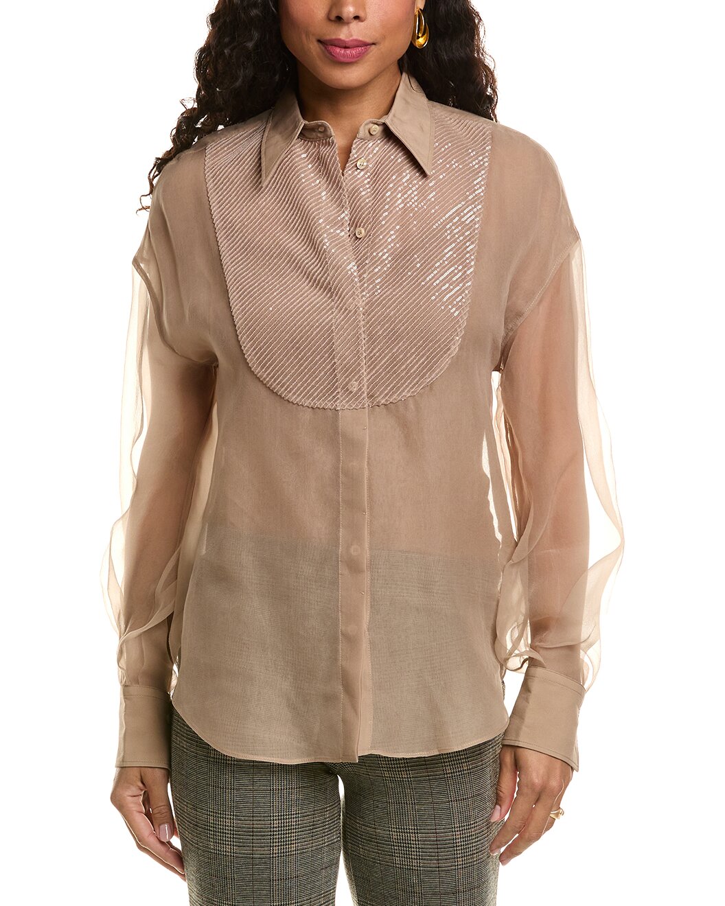 BRUNELLO CUCINELLI WOMEN'S SHIRT MF940NY906_C8642 NWT