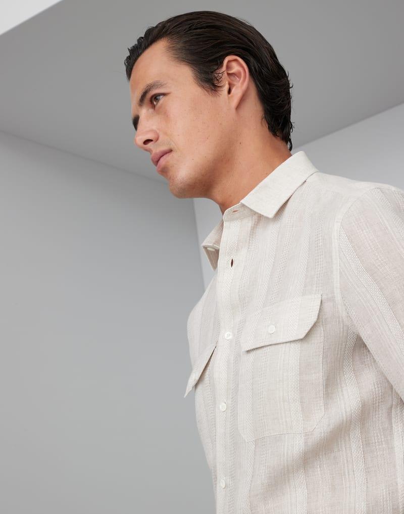 BRUNELLO CUCINELLI MEN'S SHIRT MM6510626_C021 NWT