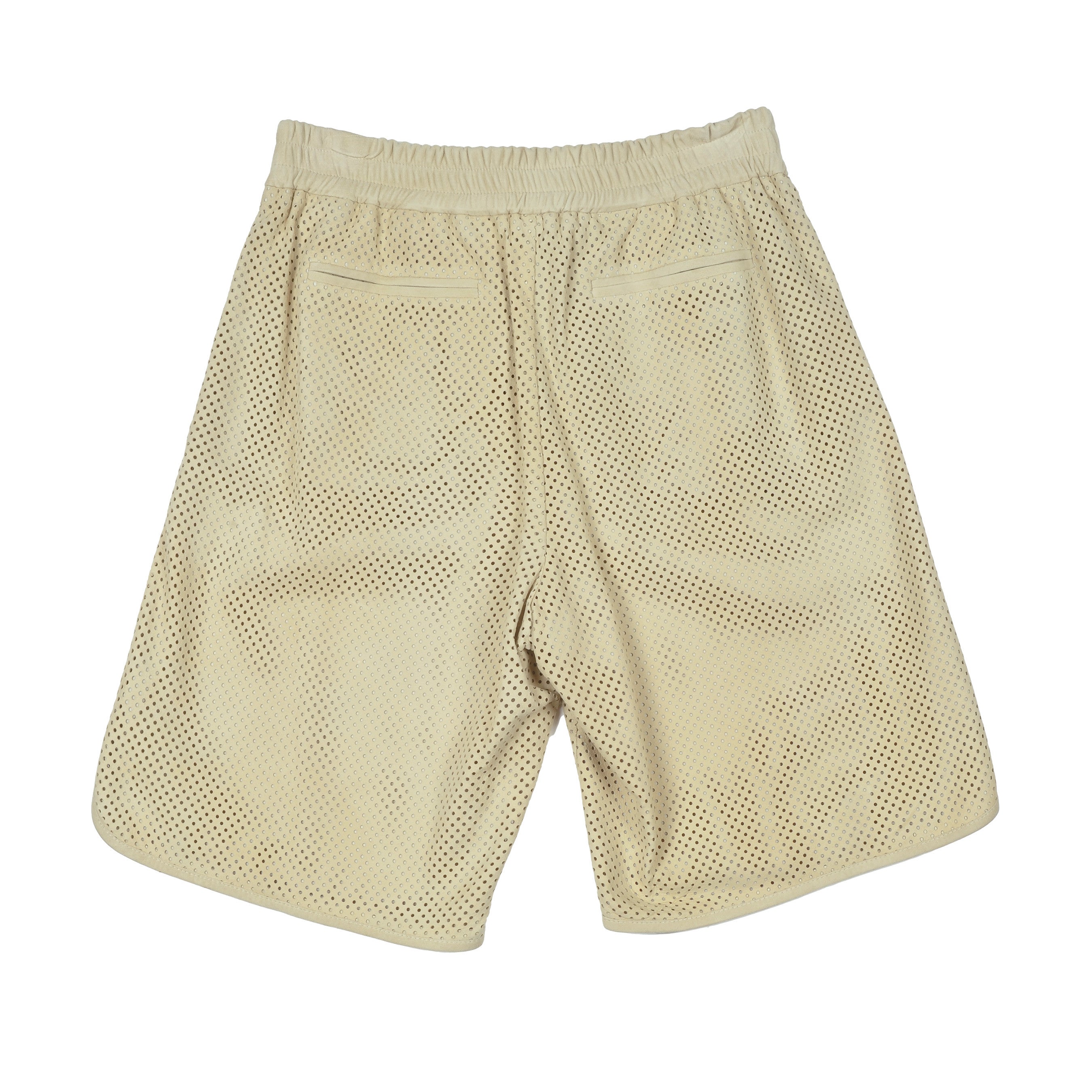 BRUNELLO CUCINELLI WOMEN'S WINTER WHITE LEATHER BERMUDA SHORTS