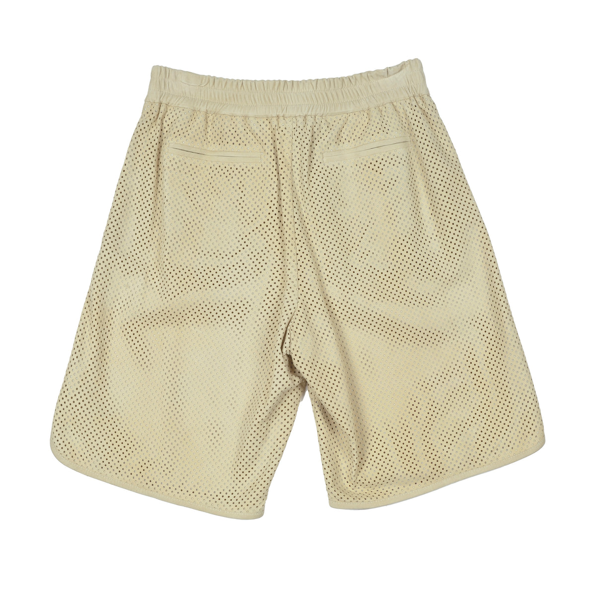 BRUNELLO CUCINELLI WOMEN'S OFF WHITE LEATHER SHORTS