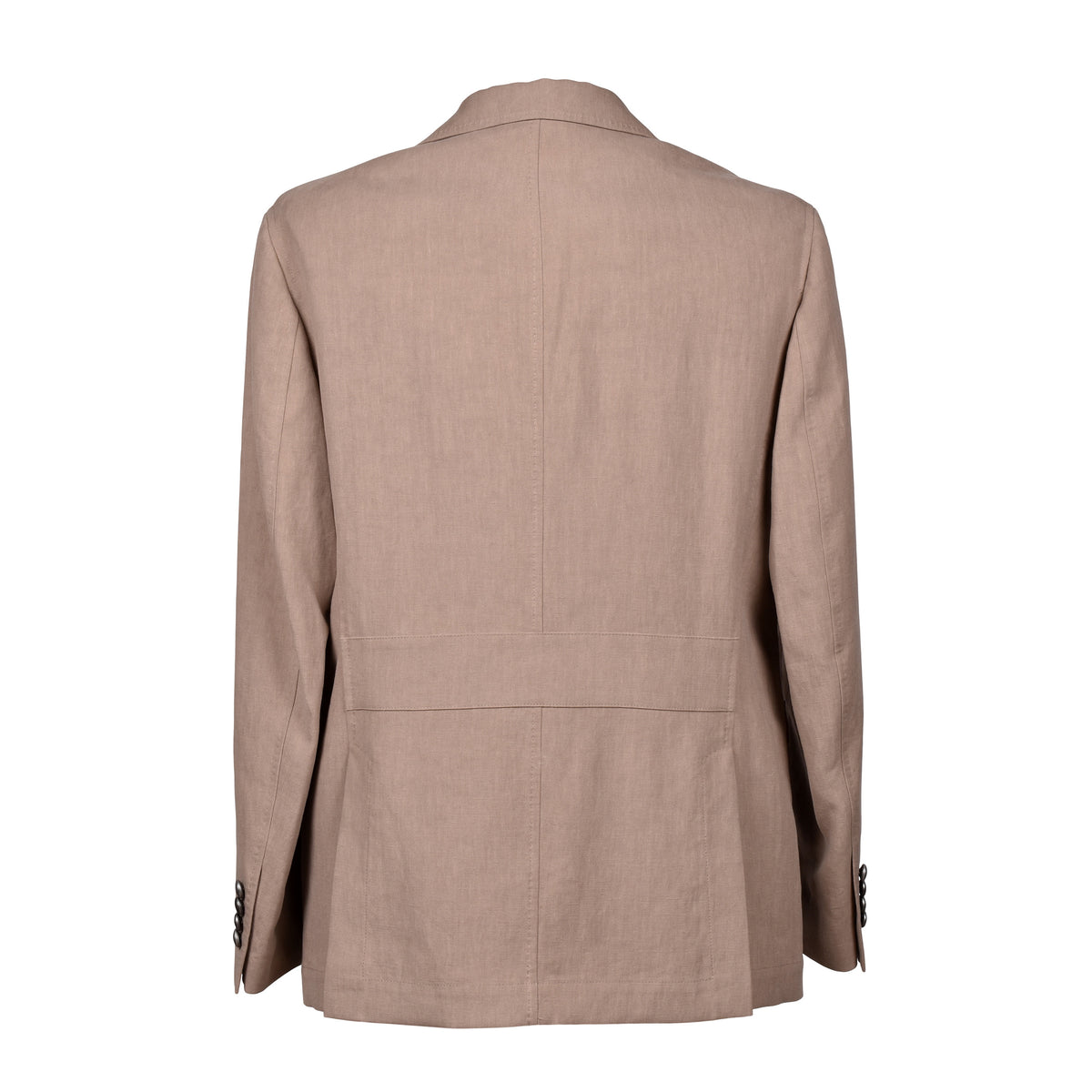 BRUNELLO CUCINELLI MEN'S LIGHT BROWN LINEN JACKET
