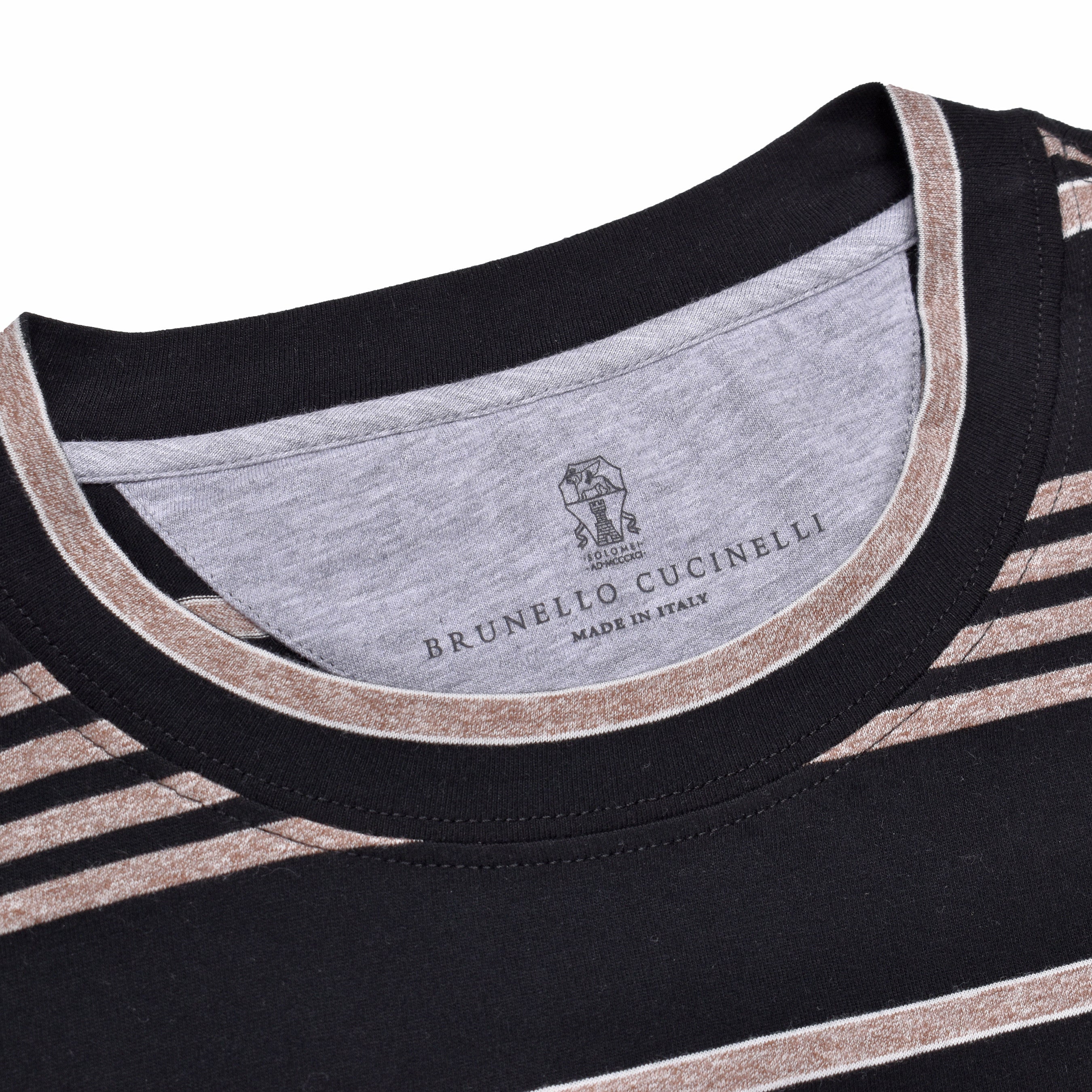 BRUNELLO CUCINELLI MEN'S 100% COTTON CREW NECK SHORT SLEEVE CASUAL T-SHIRT NEW