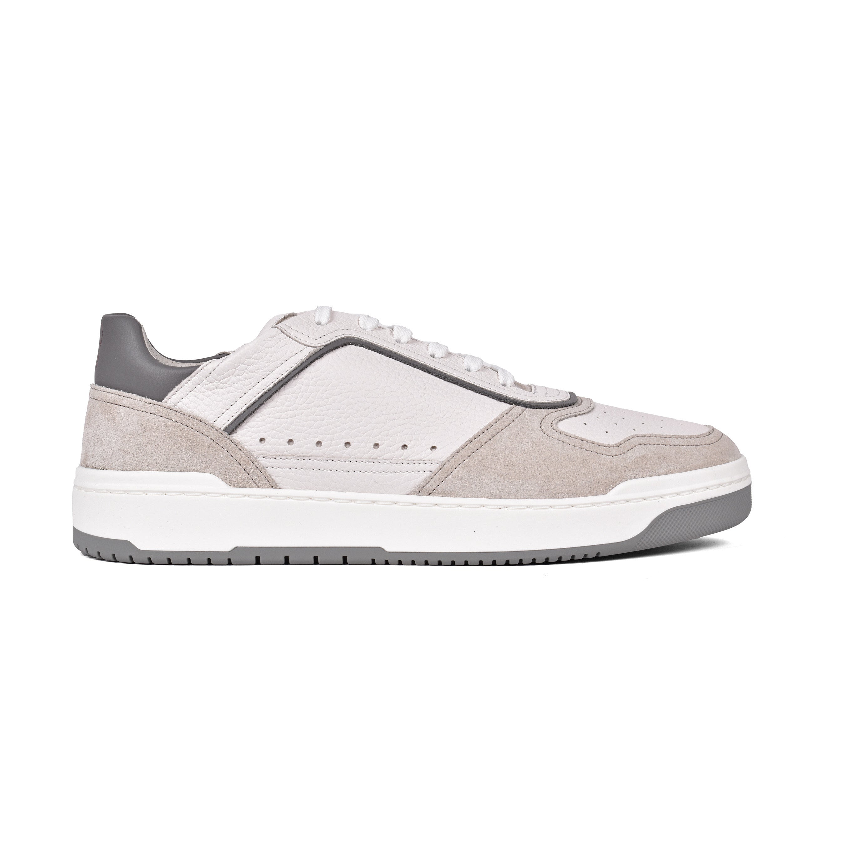 BRUNELLO CUCINELLI MEN'S 100% LEATHER TWO TONE FASHION RUNNER SNEAKER SHOE NEW