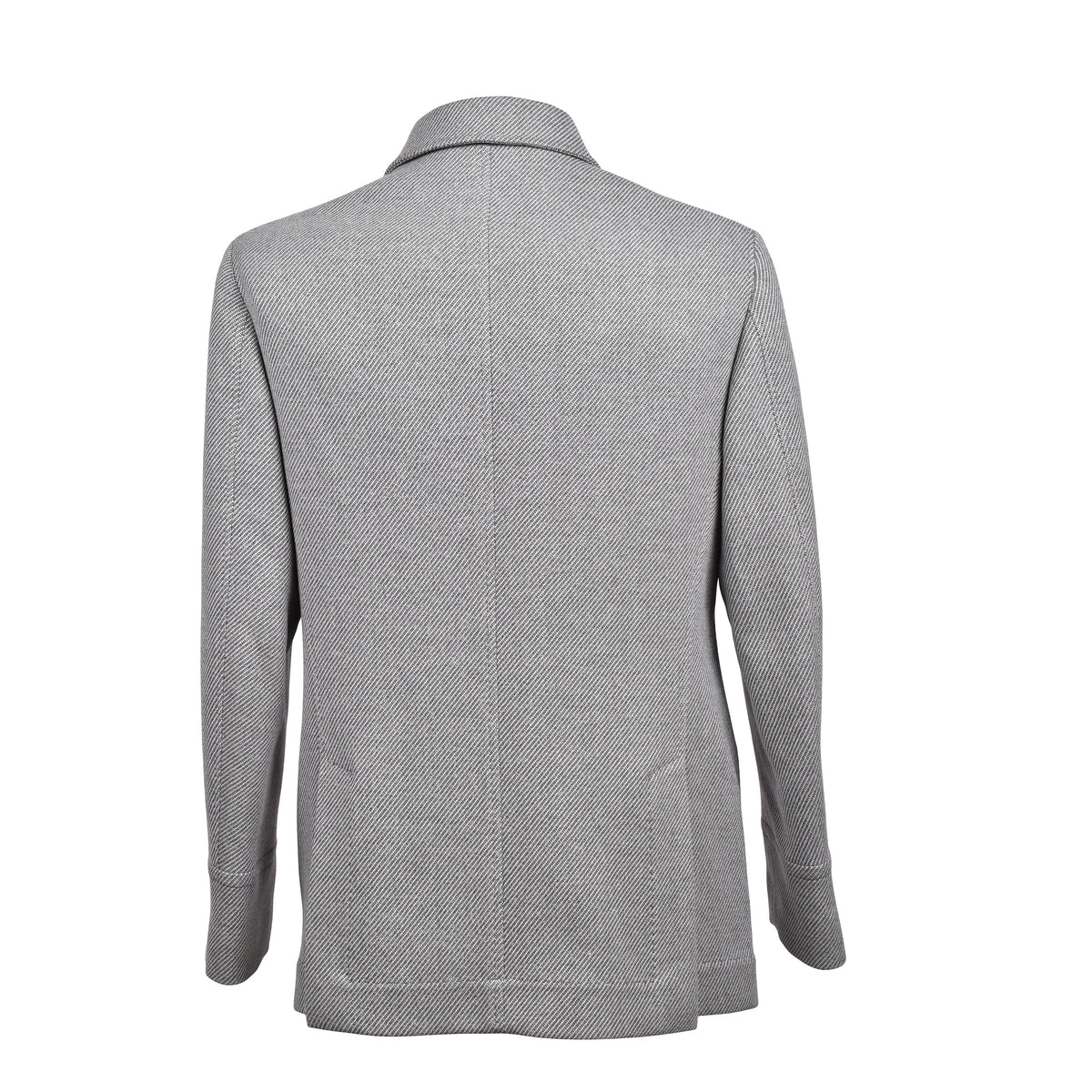 BRUNELLO CUCINELLI MEN'S LIGHT GREY WOOL JACKET