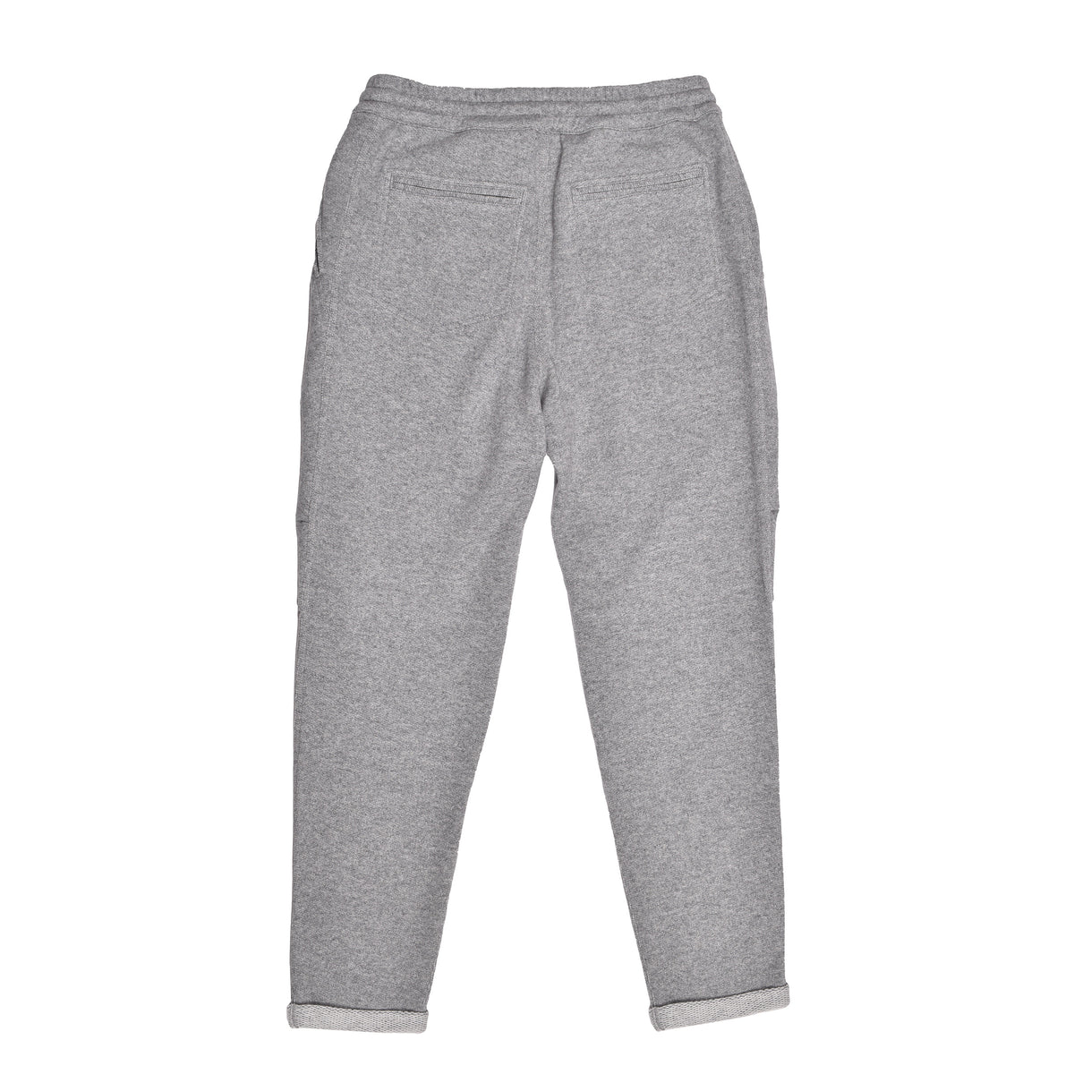 BRUNELLO CUCINELLI MEN'S GRAY CASHMERE CROPPED TROUSERS