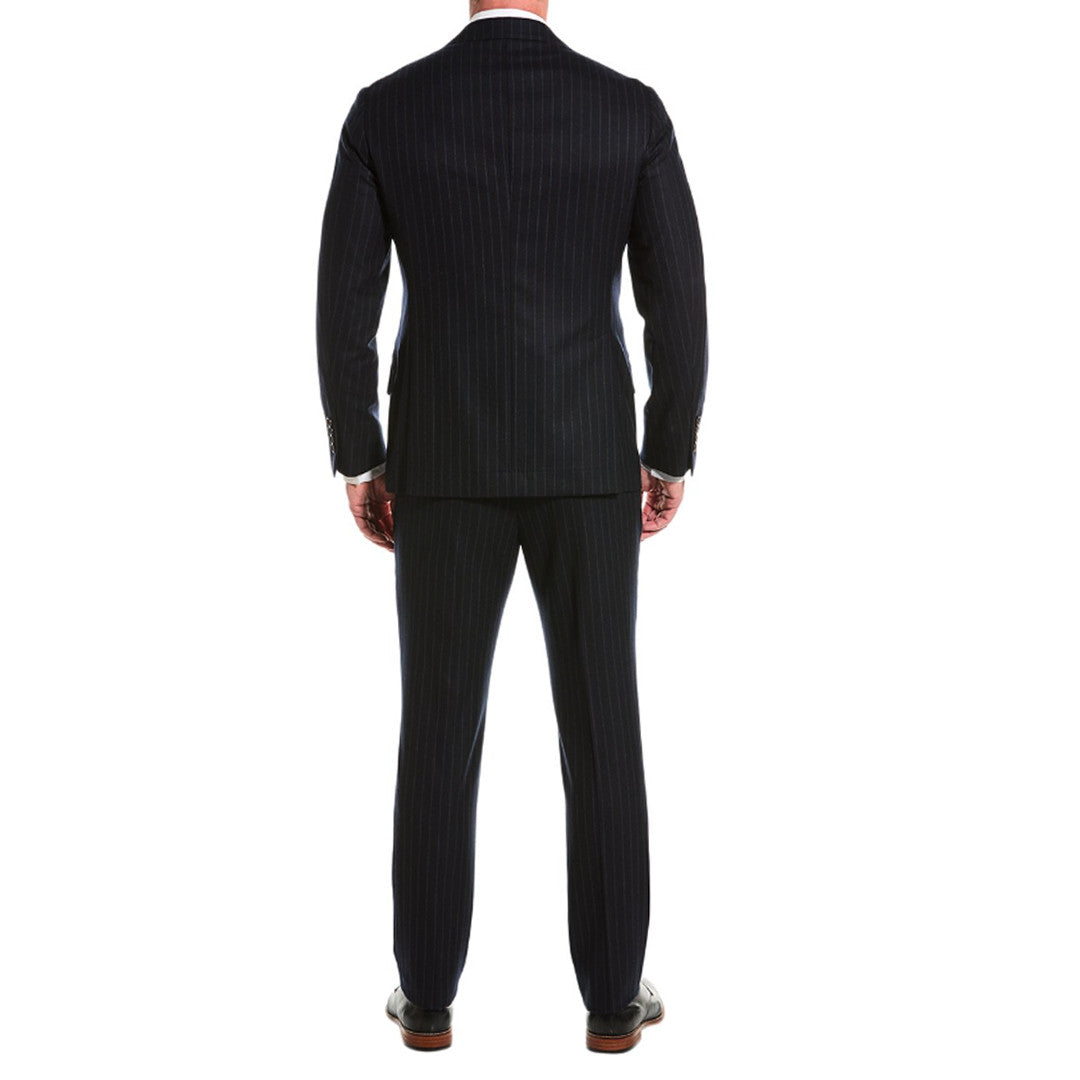 BRUNELLO CUCINELLI MEN'S BLUE VIRGIN WOOL SUIT