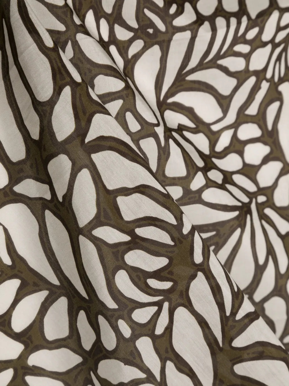 BRUNELLO CUCINELLI WOMEN'S BROWN SILK COTTON SCARF
