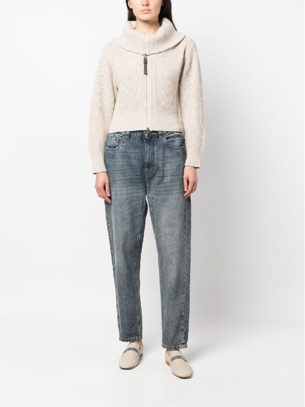 BRUNELLO CUCINELLI WOMEN'S SWEATER M71542126_CN058 NWT