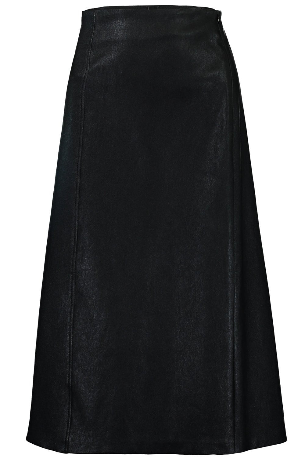 BRUNELLO CUCINELLI WOMEN'S BLACK LINEN FLARED SKIRT