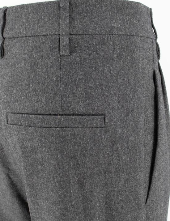 BRUNELLO CUCINELLI WOMEN'S DARK GREY WOOL TROUSERS