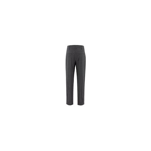 BRUNELLO CUCINELLI WOMEN'S DARK GREY WOOL TROUSERS