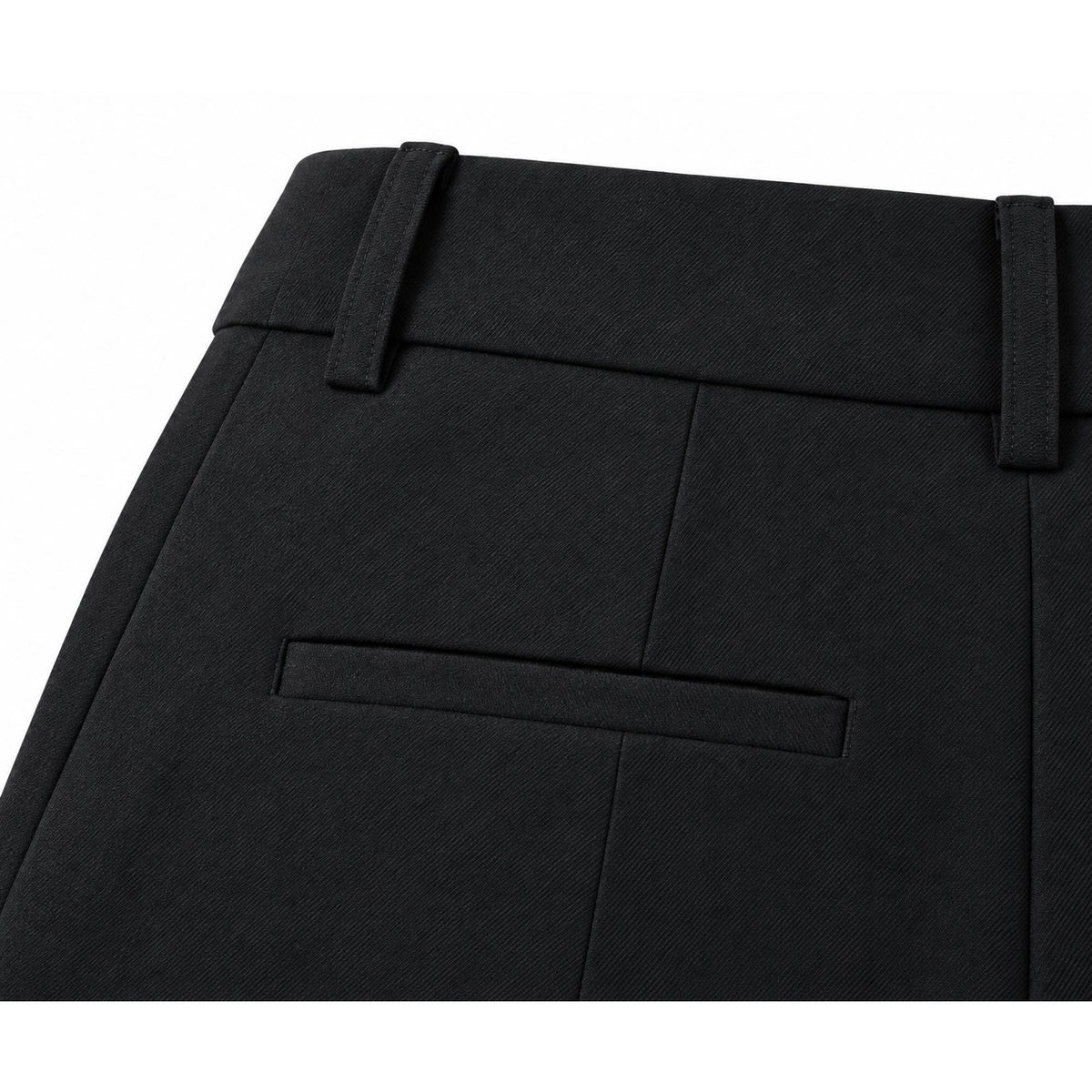 Peserico Black High Waisted Pleated Trouser Pants
