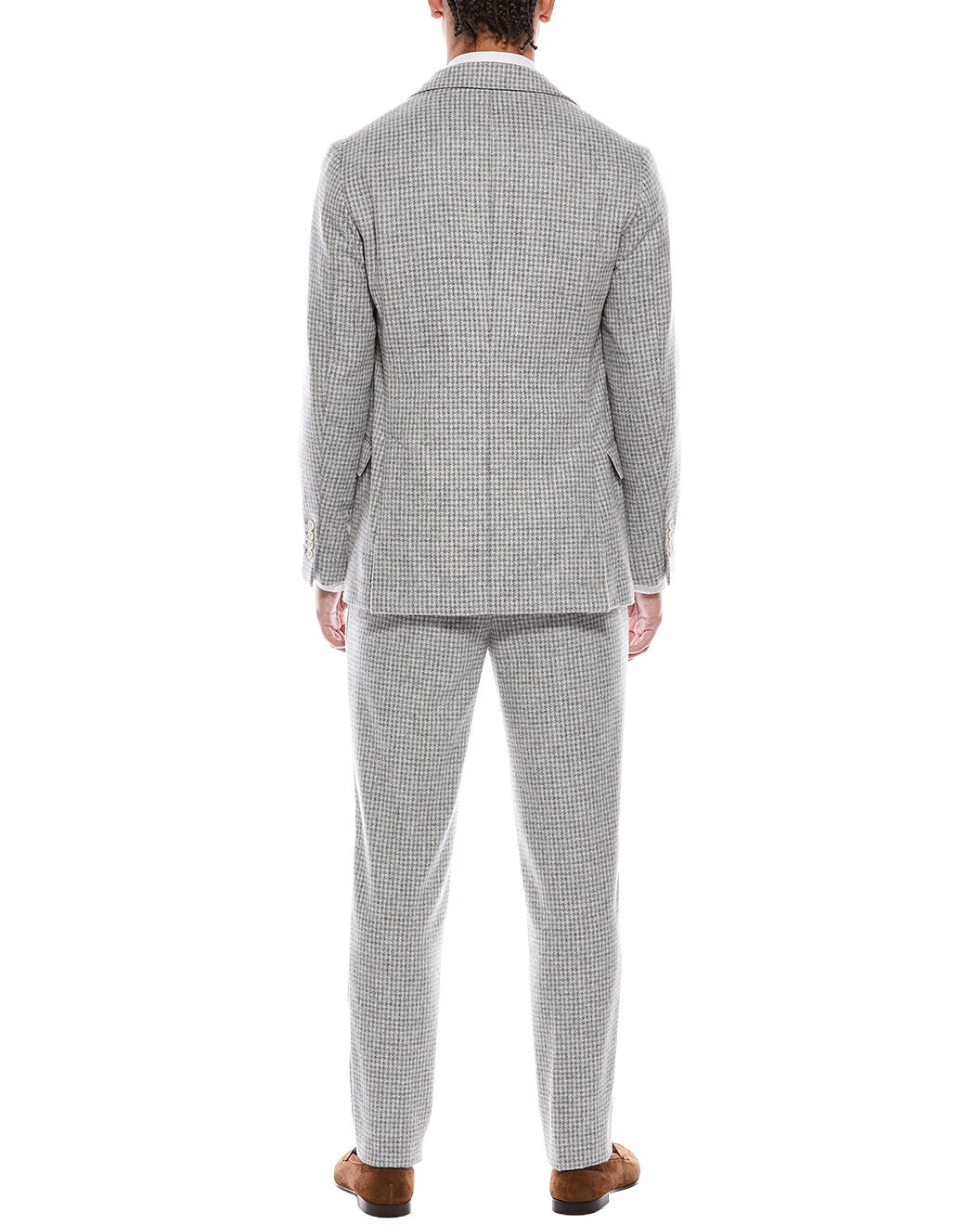 BRUNELLO CUCINELLI MEN'S PEARL WOOL BLEND THREE-BUTTON SUIT