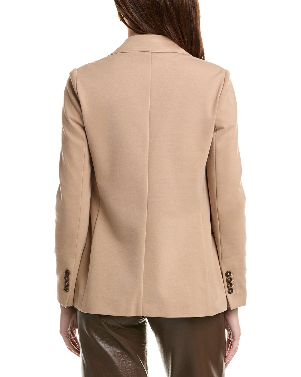 BRUNELLO CUCINELLI WOMEN'S BEIGE DOUBLE BREASTED BLAZER