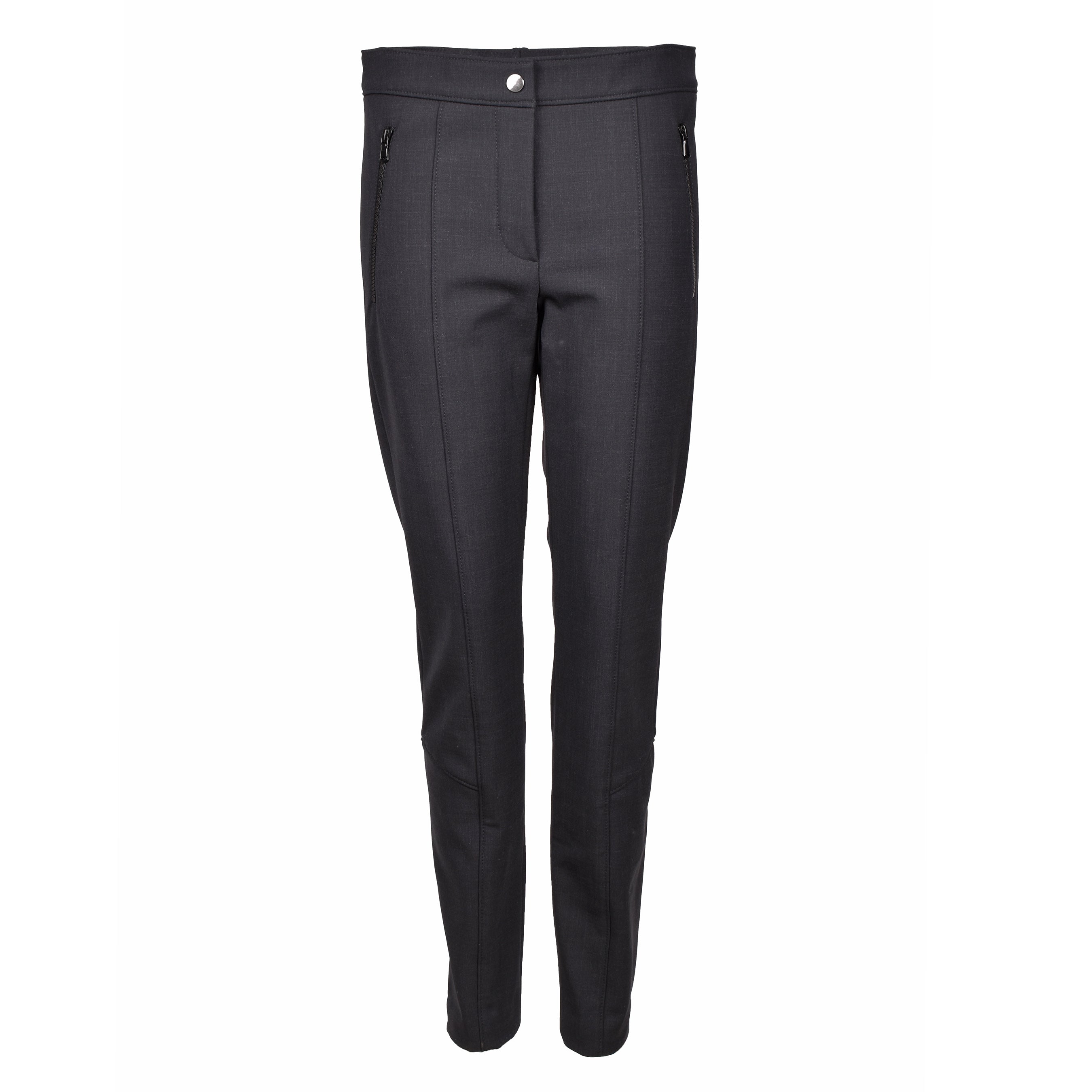 BRUNELLO CUCINELLI WOMEN'S GUNPOWDER VIRGIN WOOL TAILORED TROUSERS
