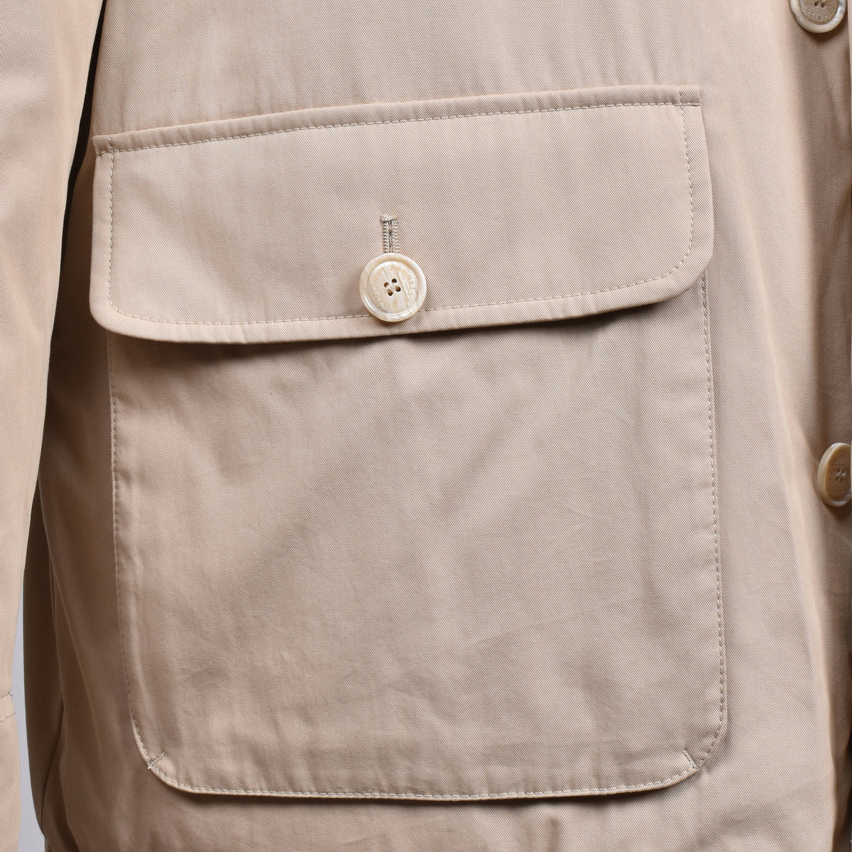 BRUNELLO CUCINELLI MEN'S SAND QUILTED PARKA JACKET