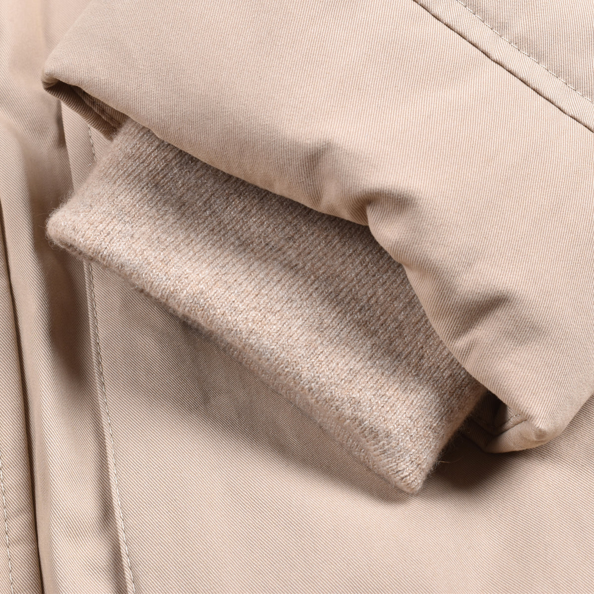 BRUNELLO CUCINELLI MEN'S SAND QUILTED PARKA JACKET