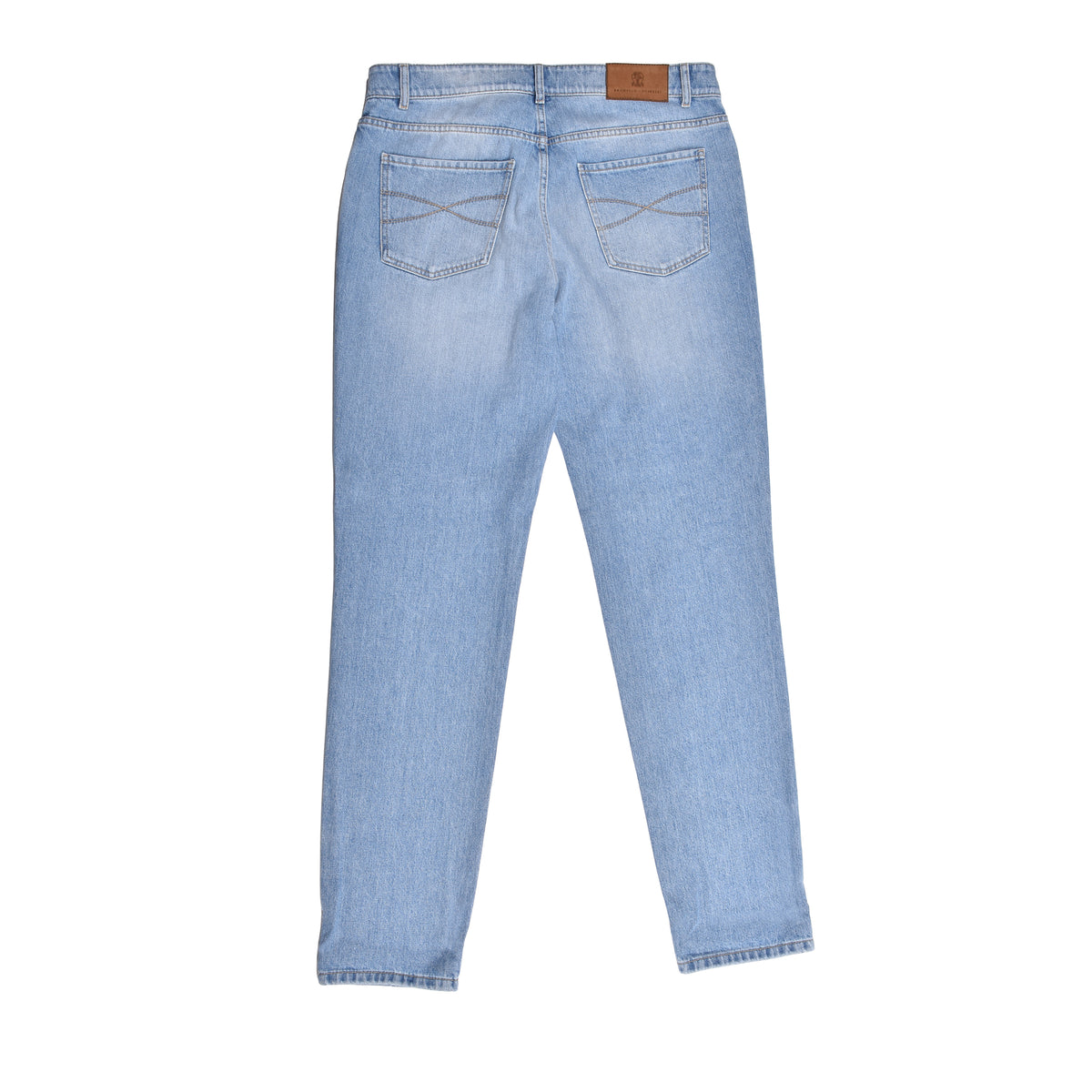 BRUNELLO CUCINELLI MEN'S LIGHT BLUE TRADITIONAL TROUSERS