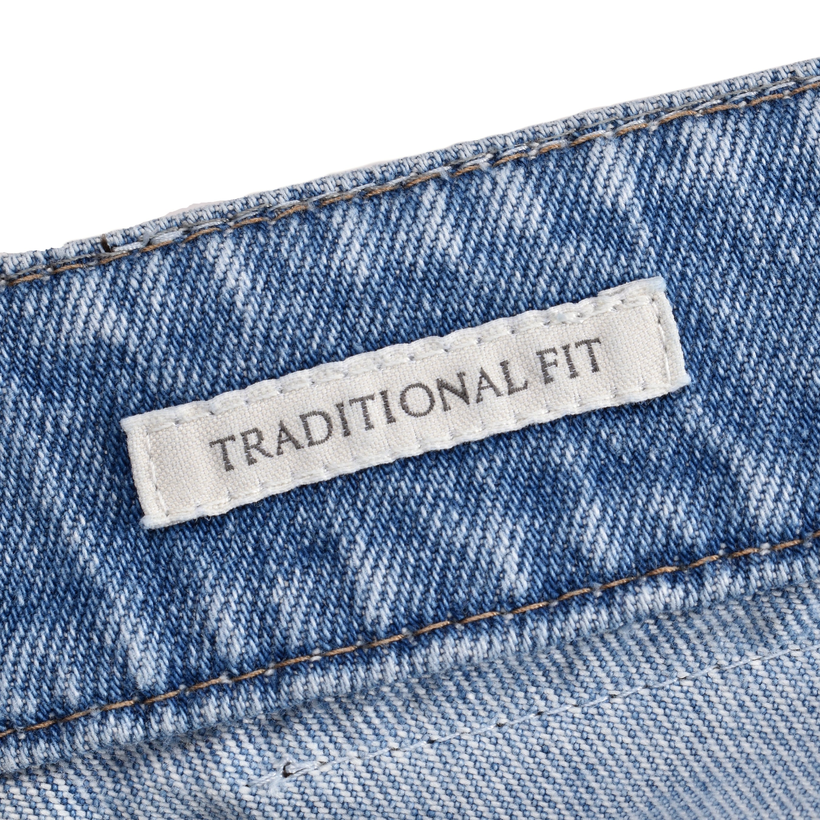 BRUNELLO CUCINELLI MEN'S LIGHT DENIM TRADITIONAL FIT JEANS