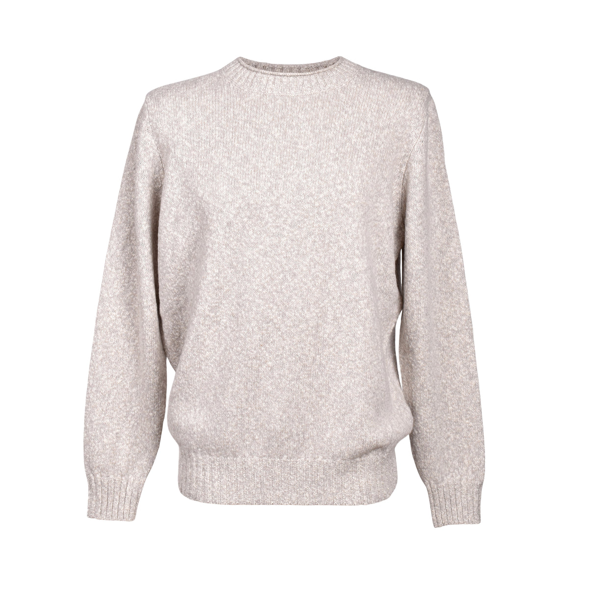 BRUNELLO CUCINELLI MEN'S LIGHT GREY CASHMERE SWEATER