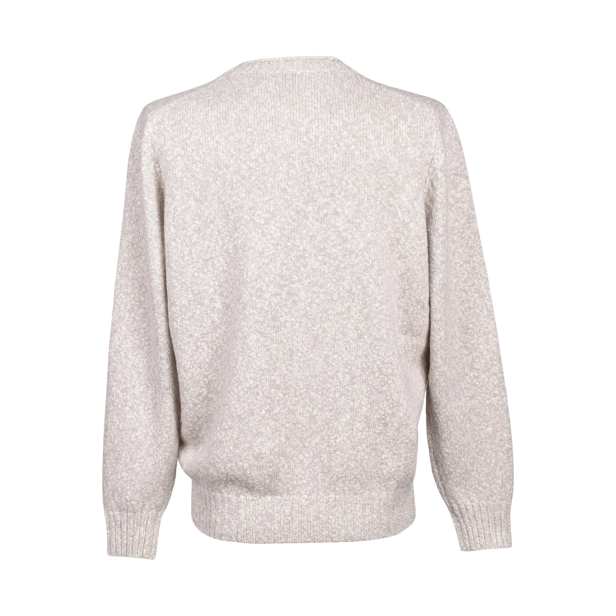 BRUNELLO CUCINELLI MEN'S LIGHT GREY CASHMERE SWEATER