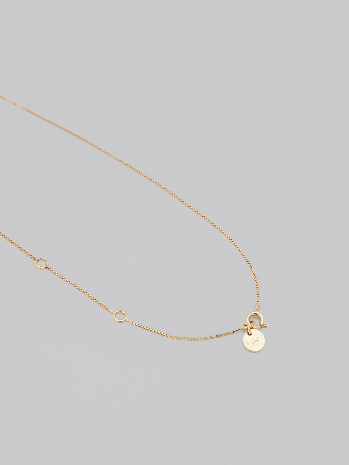 MARNI WOMEN'S GOLD CHAIN NECKLACE WITH GLASS BEADS