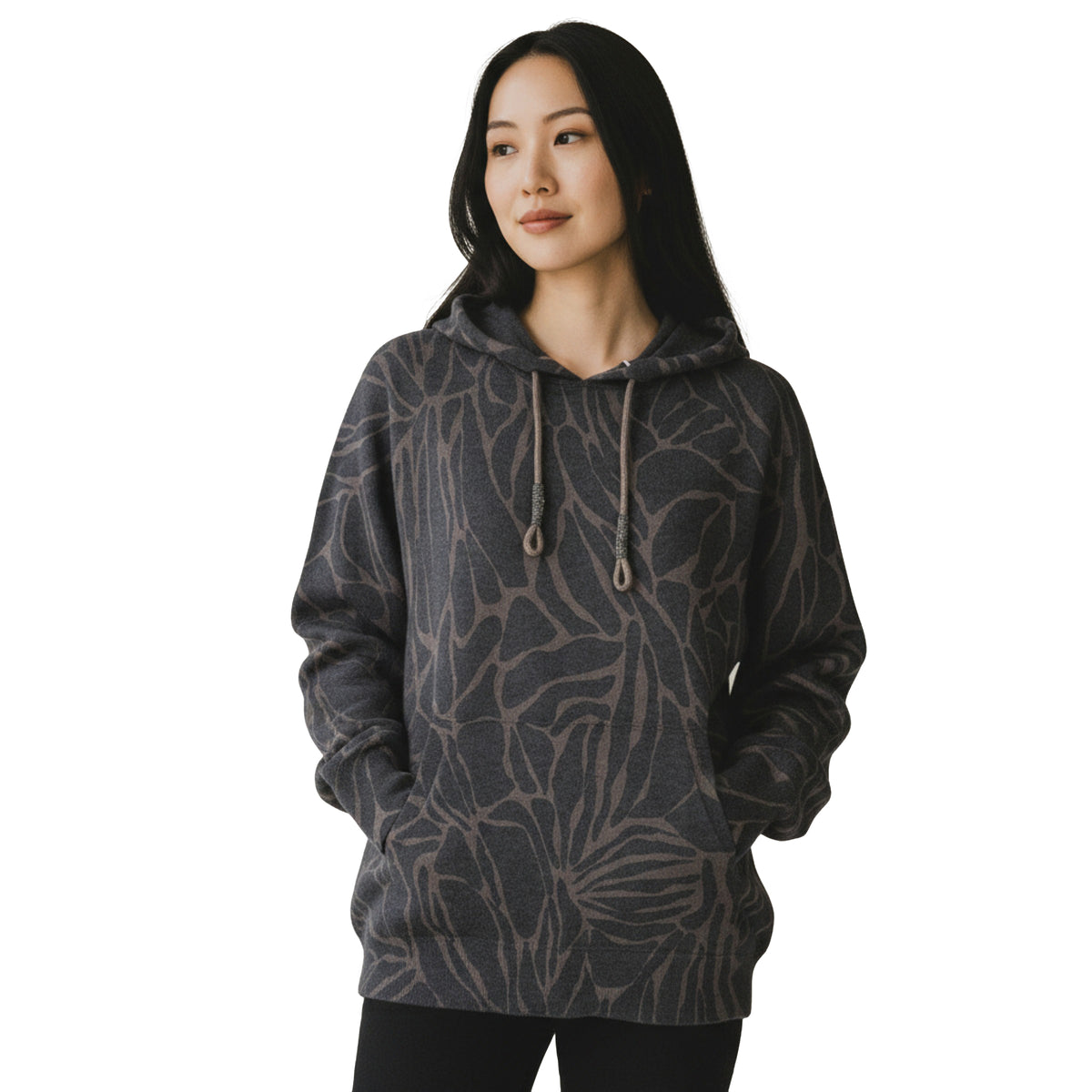 BRUNELLO CUCINELLI WOMEN'S BLACK CASHMERE BLEND HOODIE